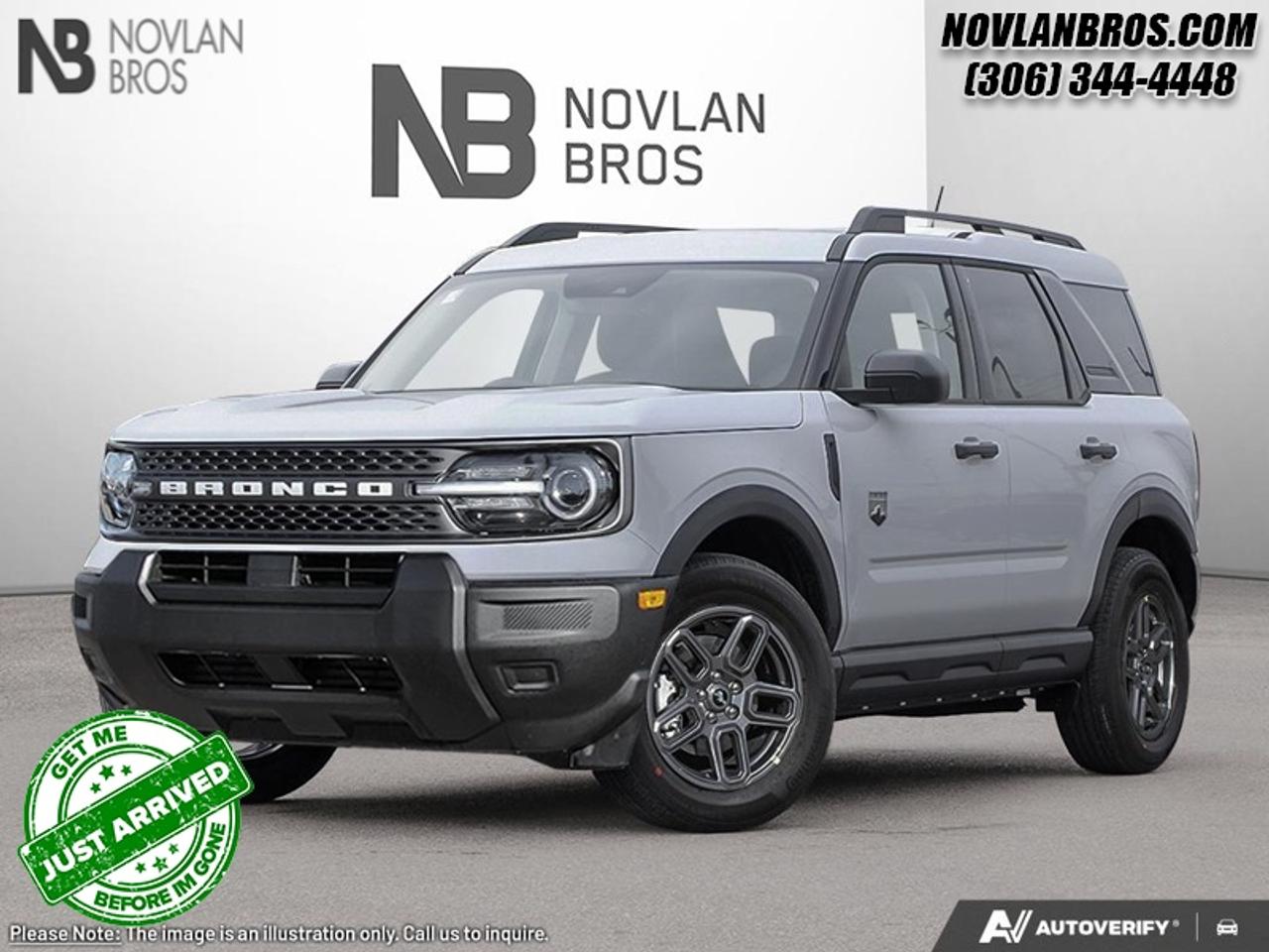 <b>Convenience Package!</b><br> <br> Check out our great inventory of new vehicles at Novlan Brothers!<br> <br>The 2026 Ford Bronco Sport brings together off-road poise, practical scale and trail-inspired character into a compelling compact package.<br> <br>The 2026 Ford Bronco Sport combines rugged styling, modern tech and flexible utility to create a compact SUV that doesnt compromise on spirit. Inside, the cabin features quality materials, intuitive connectivity and thoughtful design to keep passengers comfortable and engaged. With its trail-ready attitude, confident presence and Fords heritage of capability, the Bronco Sport is built to carry your lifestyle forward.<br> <br>This Space White Metallic SUV has a 8 Speed Automatic transmission and is powered by a 181HP 1.5L 3 Cylinder Engine. <br> <br> Our Bronco Sports trim level is Big Bend. Inside, heated cloth bucket seats with power adjustability, a user-friendly 13.2-inch SYNC 4 display, and wireless Apple CarPlay, Android Auto, and Alexa integration make every drive comfortable and connected. Adaptive cruise control with stop-and-go, a proximity key with push-button start, and smart device remote start enhance convenience, while voice-activated climate control and clever storage solutions add refinement to its rugged personality. The cabins modern design features metallic accents and soft-touch materials that complement its functional layout. Outside, bold 17-inch carbonized grey alloy wheels, LED headlights, and black body trim give it a confident stance, while the Terrain Management System with five G.O.A.T. modes optimizes traction for every driving condition. Safety is prioritized through Ford Co-Pilot360 technologies, including BLIS with Cross-Traffic Alert, Pre-Collision Assist with Automatic Emergency Braking, Lane Keeping Assist, and a rearview camera, ensuring peace of mind on both city streets and untamed trails. This vehicle has been upgraded with the following features: Convenience Package.<br><br> View the original window sticker for this vehicle with this url <b><a href=http://www.windowsticker.forddirect.com/windowsticker.pdf?vin=3FMCR9BN9TRE85139 target=_blank>http://www.windowsticker.forddirect.com/windowsticker.pdf?vin=3FMCR9BN9TRE85139</a></b>.<br> <br>To apply right now for financing use this link: <a href=http://novlanbros.com/credit/ target=_blank>http://novlanbros.com/credit/</a><br> <br/>Total rebate of $3750 is reflected in the price. 5.49% financing for 84 months. <br> Payments from <b>$563.34</b> monthly with $0 down for 84 months @ 5.49% APR O.A.C. ( Plus applicable taxes - Plus applicable fees ). Incentives expire 2026-07-31. See dealer for details. <br><br><br> Come by and check out our fleet of 20+ used cars and trucks and 100+ new cars and trucks for sale in Paradise Hill.  o~o