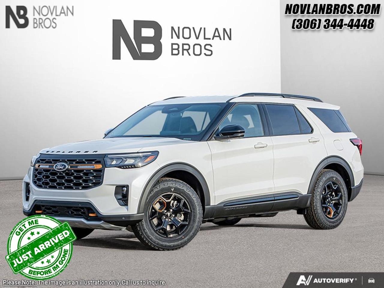 <b>Cooled Seats,  BlueCruise,  Navigation,  B&O Audio,  360 Camera!</b><br> <br> Check out our great inventory of new vehicles at Novlan Brothers!<br> <br>Just as the name implies, this 2026 Explorer is ready to move you beyond your boundaries.<br> <br>This Ford Explorer is the ultimate lifestyle vehicle with plenty of style and space for all of your passengers and cargo. It has the hauling capabilities of a midsize SUV combined with strong off-road capabilities. Whether your next family adventure is to the grocery store or over a high mountain pass, the Ford Explorer was built to get you there with ease.<br> <br>This Star White Metallic Tri-Coat SUV has a 10 Speed Automatic transmission and is powered by a 400HP 3.0L V6 Cylinder Engine. <br> <br> Our Explorers trim level is Tremor. This new Tremor trim is ready for your off-roading adventures, a limited slip differential, skid plates and other bespoke upgrades, and additional standard features such as BlueCruise 1.2, inbuilt navigation, Bang & Olufsen audio, an aerial view camera system and a heated steering wheel. Also standard include 20 aluminum wheels, FordPass Connect 5G mobile hotspot internet access, adaptive cruise control, smart device remote engine start, and a power liftgate for rear cargo access. On the inside, occupants are treated to ventilated and heated front seats, voice-activated dual-zone climate control, and a 13.2-inch infotainment screen with wireless Apple CarPlay and Android Auto. Safety features also include lane keep assist with lane departure warning, collision mitigation, automatic emergency braking, evasion assist, and rear parking sensors. This vehicle has been upgraded with the following features: Cooled Seats, BlueCruise, Navigation, B&O Audio, 360 Camera, Remote Start, Heated Steering Wheel.<br><br> View the original window sticker for this vehicle with this url <b><a href=http://www.windowsticker.forddirect.com/windowsticker.pdf?vin=1FMWK8JC3TGC11891 target=_blank>http://www.windowsticker.forddirect.com/windowsticker.pdf?vin=1FMWK8JC3TGC11891</a></b>.<br> <br>To apply right now for financing use this link: <a href=http://novlanbros.com/credit/ target=_blank>http://novlanbros.com/credit/</a><br> <br/>Total rebate of $1000 is reflected in the price. Incentives expire 2026-07-31. See dealer for details. <br><br><br> Come by and check out our fleet of 20+ used cars and trucks and 100+ new cars and trucks for sale in Paradise Hill.  o~o