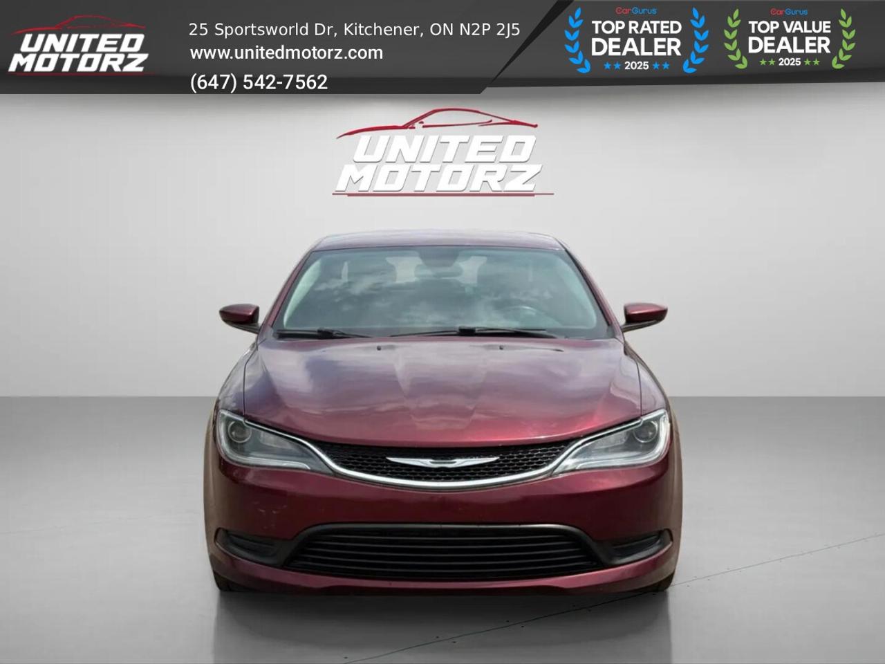 2015 Chrysler 200 LX AUTO FWD 2.4L~SAFETY CERTIFIED~ NO ACCIDENTS~ Photo