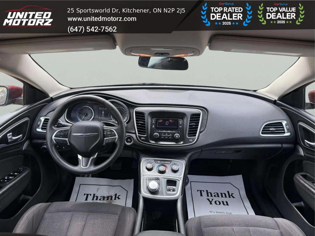 2015 Chrysler 200 LX AUTO FWD 2.4L~SAFETY CERTIFIED~ NO ACCIDENTS~ Photo