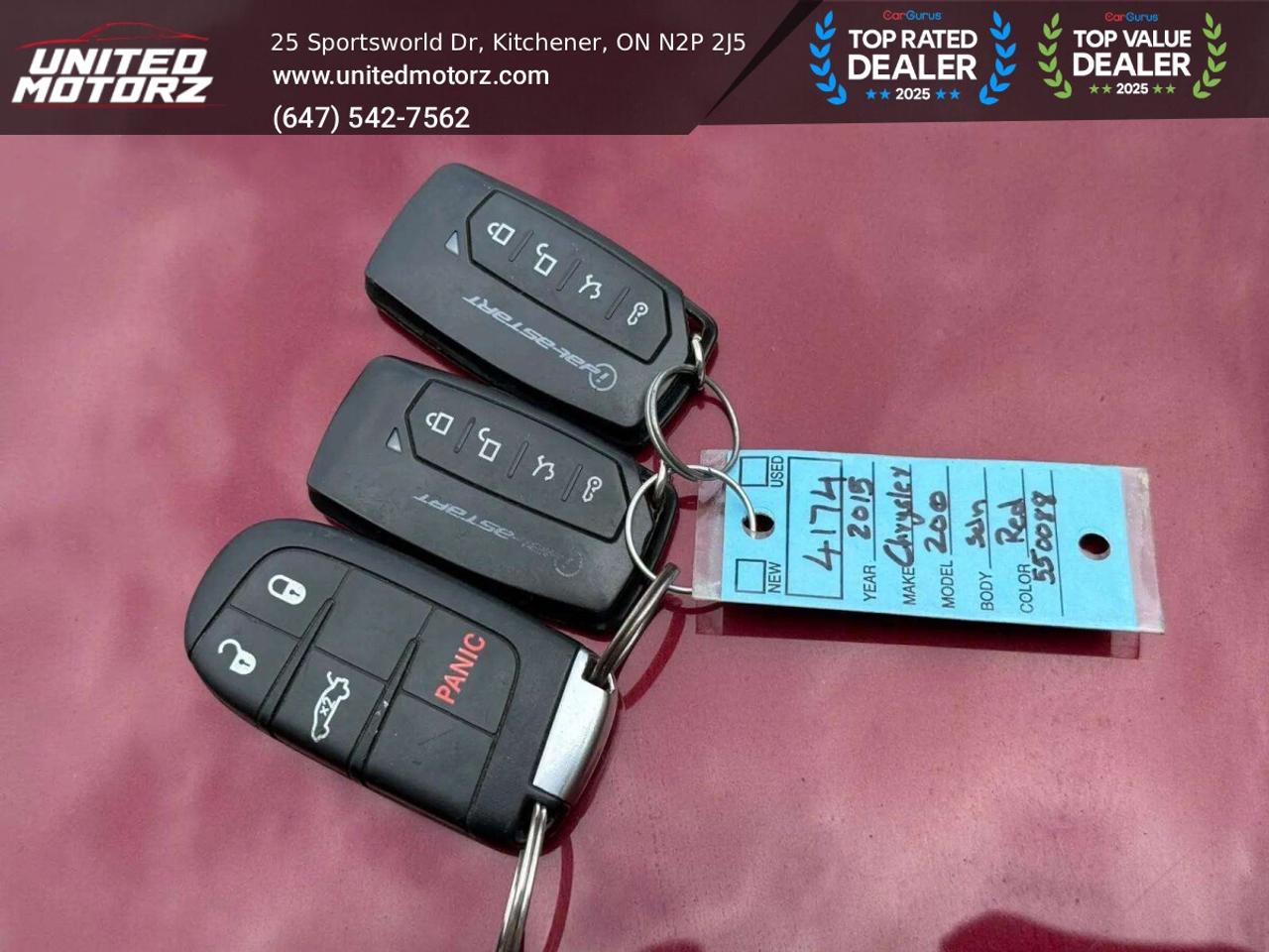 2015 Chrysler 200 LX AUTO FWD 2.4L~SAFETY CERTIFIED~ NO ACCIDENTS~ Photo