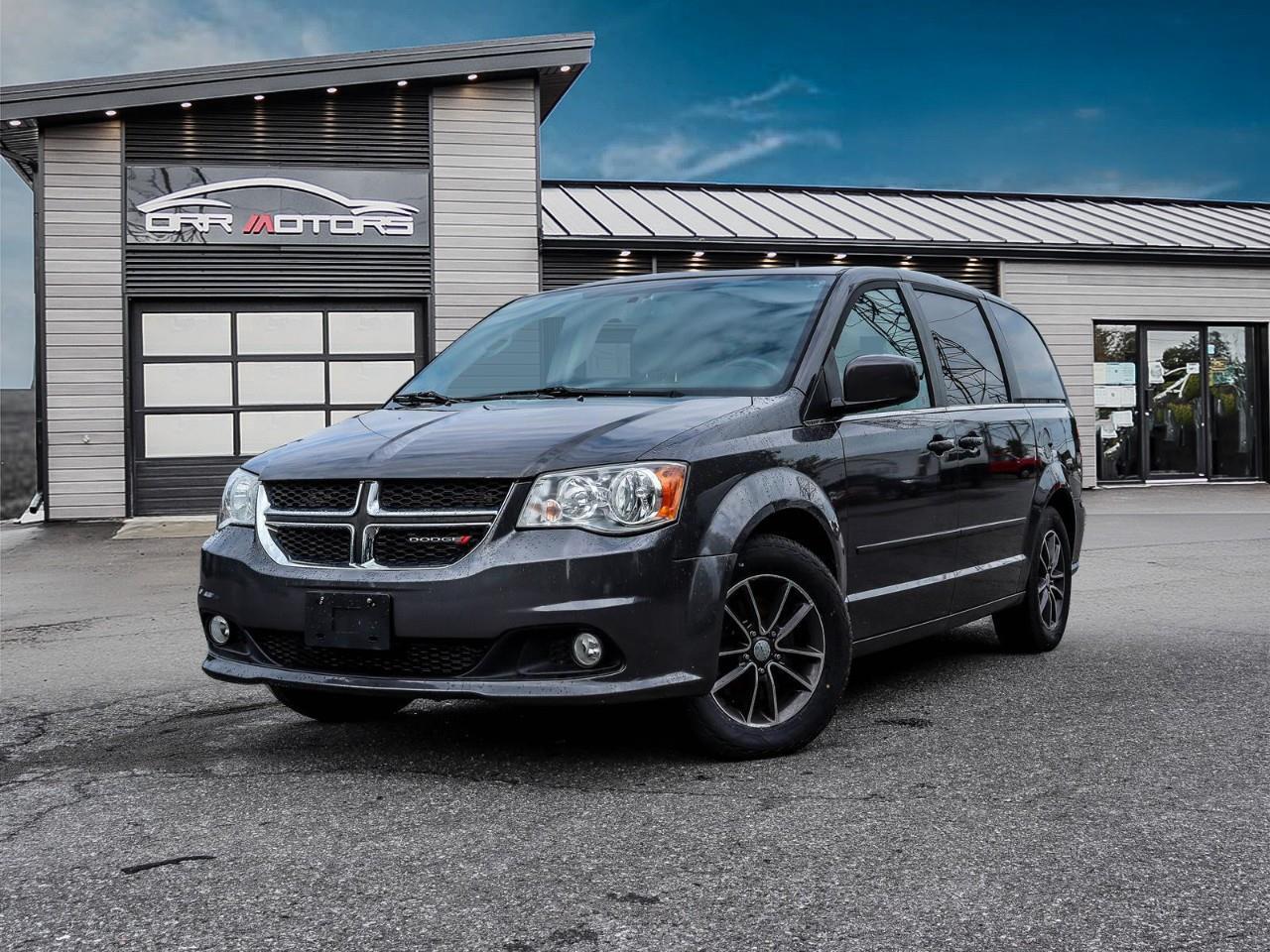 <p>2017 Dodge Grand Caravan SXT Premium Plus | 108,250 KM | The Ultimate Family Van at an Unbeatable Price!</p><p>Looking for a spacious, feature-packed family van without the luxury price tag? This 2017 Dodge Grand Caravan SXT Premium Plus in striking black delivers exactly that. With 108,250 km, it's the perfect blend of practicality, comfort, and value for Ottawa families.</p><p>The SXT Premium Plus trim elevates the Grand Caravan experience with heated front seats, power sliding doors on both sides, power liftgate, Uconnect 8.4 infotainment with navigation, backup camera, leather-appointed seating, and Stow 'N Go folding rear seats — giving you the flexibility to carry passengers or cargo with ease. The proven 3.6L Pentastar V6 engine paired with a smooth 6-speed automatic transmission ensures confident, reliable power for every trip.</p><p>Why Buy from Orr Motors Ottawa: Family-Owned & Operated Dealership Since 1962 Certified & Safety-Inspected Vehicles Competitive Financing Options for All Credit Types Extended Warranty Coverage Available Serving Ottawa, Kanata, Stittsville & Nepean</p><p>Visit us at Orr Motors – 6230 Hazeldean Rd, Ottawa Call: 613-836-3333 | orrmotors.com Orr Motors - The trusted used car dealer in Ottawa since 1962.</p> <br /> <br /> <br /> **Advertised price is for finance purchase. <br /> *Every reasonable effort is made to ensure the accuracy of the information listed above. Vehicle pricing, incentives, options (including standard equipment), and technical specifications listed is for the Year, Make and Model of the vehicle, and may not match the exact vehicle displayed. Please confirm with a sales representative the accuracy of this information.