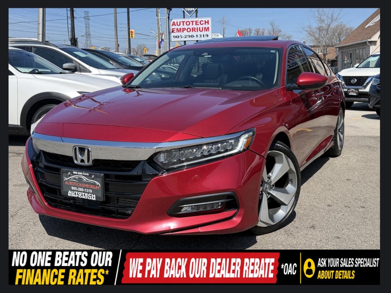 2019 Honda Accord Touring   FULLY LOADED   Vented Seats   HUD   Navi Photo0