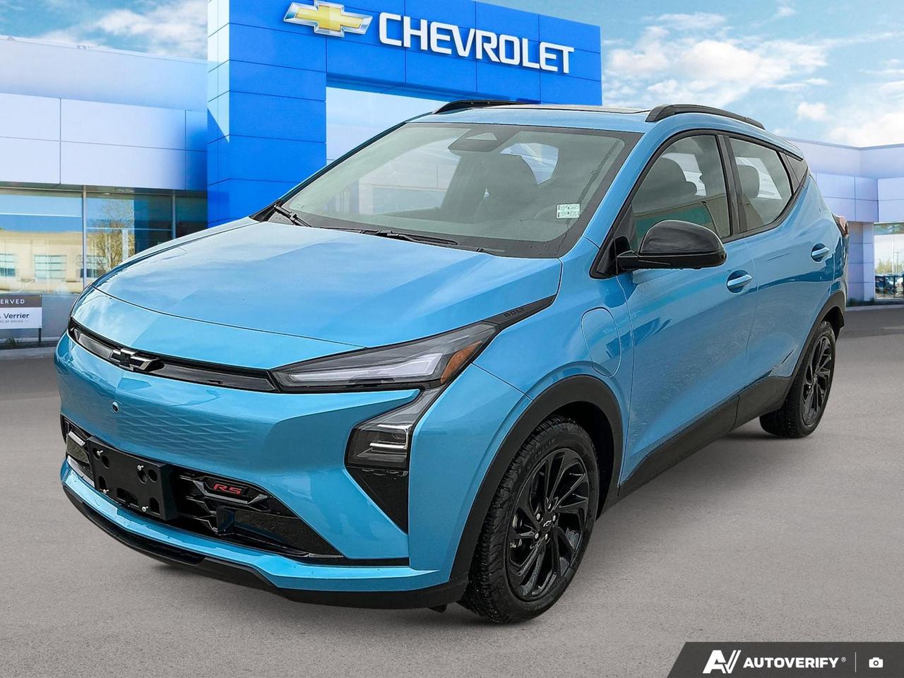 Price Includes Added Accessories Plus LPO, Public Charging Package | Panoramic Sunroof | Technology Package
The 2027 Chevrolet Bolt RS is a compelling choice for drivers who want a practical, tech-forward electric SUV without compromise. With its striking Marina Blue exterior, Jet Black interior, and RS trim upgrades, this nearly-new Bolt combines everyday usability with thoughtful safety and convenience features that make it stand out in the growing EV segment.

- Brand new 2027 model with only 10 km  essentially fresh off the truck
- RS trim with Marina Blue exterior and Jet Black interior for a sharp, refined look
- Fully electric powertrain (FWD)  efficient and ready for daily commuting and beyond
- Heated steering wheel and 8-way power driver seat adjuster for personalized comfort
- Single-zone automatic climate control for effortless cabin temperature management
- Remote Start  pre-condition your cabin before you get in, especially handy in Manitoba winters
- Advanced safety suite including Blind Zone Steering Assist, Rear Cross Traffic Braking, Reverse Automatic Braking, and Teen Driver technology
- IntelliBeam automatic high beams and auto-dimming rearview mirror for confident nighttime driving
- Keyless open and start plus a 60/40 split-folding rear seat for flexible cargo and passenger use

Ready to make the switch to electric? Visit us at Birchwood Chevrolet Buick GMC to book a test drive, start your purchase online, or reach out with any questions. Our team is here to make your experience as straightforward and enjoyable as possible. Explore your options 24/7 at birchwoodchevrolet.ca
See three brands under one roof at Birchwood Chevrolet Buick GMC  the only place in Winnipeg where you can compare GMC, Chevrolet, and Buick all in one visit. Save yourself some time, see a great selection, and learn everything you need to know. 

Your Experience is Everything at Birchwood Chevrolet Buick GMC. 

Click, call (204) 837-5811, or visit Birchwood Chevrolet Buick GMC at the Birchwood Auto Park, 3965 Portage Avenue West at the Perimeter.

Dealer Permit #4240.
Dealer permit #4240