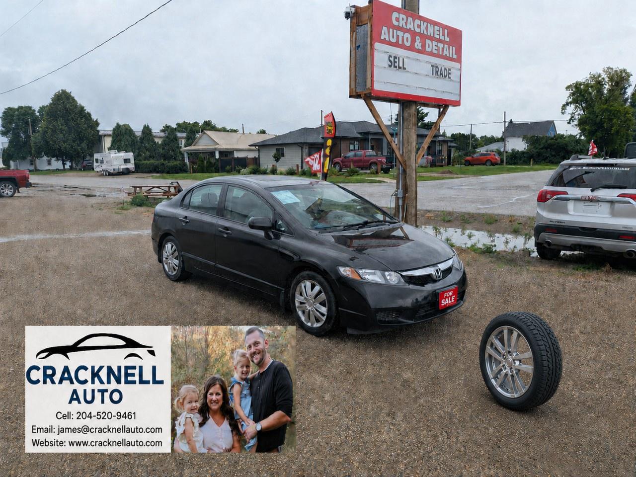 <p><em>2009 Honda Civic Manual - Reliable and Efficient Driving!</em></p><p><em>﻿</em><span style=color:rgb( 15 , 15 , 15 )>Located in Carberry, but capable of bringing to Brandon. Priced to Sell! Carfax Available, excellent condition.</span></p><ul><li><p>Manual Transmission</p></li><li><p>Heated Leather Interior</p></li><li><p>Sunroof</p></li><li><p>Alloy Wheels</p></li><li><p>Winter Wheels included</p></li><li><p>Fuel-efficient engine for cost-effective commuting.</p></li><li><p>Reliable performance for your daily driving needs.</p></li><li><p>Well-designed cabin with practical and user-friendly features.</p></li><li><p>Comfortable seating for both driver and passengers.</p></li><li><p>Infotainment and Connectivity:</p></li><li><p>AM/FM radio and CD player for entertainment.</p></li><li><p>AUX input for connecting your devices.</p></li><li><p>50MPG</p></li></ul><p>Warranty Available /Trades Welcome /<span style=color:rgb( 15 , 15 , 15 )>delivery available.</span></p><p></p><p>Call/Text<u> 204-520-9461</u></p><p></p><p>Dealer #5905</p><p></p><p><strong>Vehicle available for dealer trading, perfect subprime car</strong></p><p></p><p>Treaty cards accepted - 7 Day insurances available meaning you can drive home the same day even if MPI is closed (good for weekends and after hours)</p>