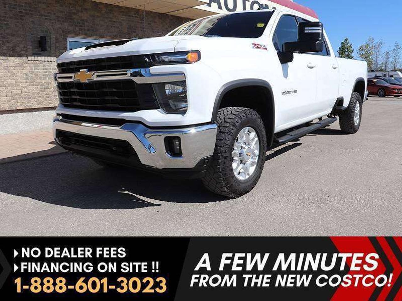 *** Dealer arranged financing on site! Quick, Simple,  no calls or waiting on bank appointments required!! Drive away today ***   NO ADMINISTRATION FEES!!

VERY CLEAN & WELL CARED FOR LOW KMS, LOADED LT2 PREMIUM Z71 OFF ROAD 4X4 EDITION INCLUDING THE NEW GEN DASH, HEATED SEATS AND STEERING WHEEL AND SO MUCH MORE- NEW GENERATION 2024 CHEVROLET SILVERADO 3500HD LT2 Z71 OFF ROAD 4X4, EQUIPPED WITH THE PROVEN NEW GEN 6.6L DIRECT-INJECTION V8 ENGINE & HD GVW. EXCEPTIONALLY CLEAN, WORK OR PLAY READY READY, ALL NEW DESIGN INSIDE AND OUT, LOTS OF FACTORY WARRANTY COVERAGE REMAINING AND IT IS READY TO GO! 

Features
- New Gen 6.6L DIRECT-INJECTION V8 (making 401 horsepower and 464 lb-ft TQ)
- AUTOTRAC TWO-SPEED TRANSFER CASE 4X4
- The New Generation ALLISON 10-SPD AUTOMATIC TRANSMISSION
- Auto Locking Rear  Diff - 3.73 Ratio
- STABILITRAK W/ TRAILER SWAY  CONTROL & HILL START ASSIST
- Traction Control
- Stability Control
- Power 6-passenger Premium buckets with full size folding center console  
- Heated Seats and heated Steering wheel
- DUAL-ZONE AUTO CLIMATE CONTROL
- Rear heat vents
- Full drivers information center
- The New Huge 13.4"  COLOUR TOUCH SCREEN PREMIUM MULTI MEDIA INFOTAINMENT SYSTEM
- GOOGLE BUILT-IN COMPATIBILITY
- WIRELESS ANDROID AUTO & WIRELESS APPLE CARPLAY 
- WI-FI HOTSPOT CAPABLE
- SIRIUSXM RADIO CAPABLE
- Bluetooth for media and phone  
- Blue tooth keys with push button start 
- Back up camera 
- Factory Remote starter
- REAR WINDOW DEFOGGER
- Remote deployable tailgate
- HD Tow package 
- Factory Brake Controller 
- Factory Big tow mirrors 
- Easy step rear bumpers 
- Chrome Appearance package 
- Chrome Heavy duty side steps
- OEM Fender moldings 
- LED DAYTIME RUNNING LAMPS
- LED FOG LAMPS
- LED headlamps
- Tow hooks
- SIERRA HD PRO SAFETY:
- AUTOMATIC EMERGENCY BRAKING
- FORWARD COLLISION ALERT
- FRONT PEDESTRIAN BRAKING
- LANE DEPARTURE WARNING
- FOLLOWING DISTANCE INDICATOR
- INTELLIBEAM-AUTO HIGH BEAM
- HD REAR VISION CAMERA
- TEEN DRIVER MODE
- REAR SEAT REMINDER
- 120 V AC (400W) POWER OUTLET ON INSTRUMENT PANEL
- Z71 OFF-ROAD PACKAGE 
- OFF-ROAD SUSPENSION WITH  TWIN-TUBE RANCHO SHOCKS
- HILL DESCENT CONTROL
- SKID PLATES
- Easy step rear bumpers
- Upgraded Factory 18" MACHINED ALUMINUM WHEELS 
- Read below for more info... 

EXTRA SHARP & LOADED WITH ALL THE RIGHT OPTIONS, MAKING FOR A GREAT PLEASURE OR WORK TRUCK WITH HEAVY DUTY GVW! ALL NEW DESIGN, INSIDE AND OUT, STILL AS NEW INSIDE AND OUT, 2024 CHEVROLET SILVERADO 3500HD LT2 PREMIUM Z71 OFF ROAD 4X4, EQUIPPED WITH THE PROVEN New Gen 6.6L DIRECT-INJECTION V8 (making 401 horsepower and 464 lb-ft TQ), THE NEW 10 SPEED AUTO TRANNY , auto 4X4 with 2-speed transfer case and all the right work, appearance and luxury options. This truck is ready to go and is completely Loaded inside and out!! This is a Gorgeous all new redesigned truck that has all the right options and amazing looks for all your work or pleasure needs, that you must see and drive!!

Comes with a Manitoba Safety Certification, and we have many Extended Powertrain warranties available on your vehicle purchase up to 10-year coverage (on eligible vehicles see dealer for details). Financing on site with Zero down financing OAC. Trades accepted. View at Winnipeg West Automotive Group, 5195 Portage Ave. (only a couple of minutes past the new Costco) Dealer permit # 6007.  This Car is located in Winnipeg Manitoba,  however we can have it shipped anywhere in North America relatively inexpensively.