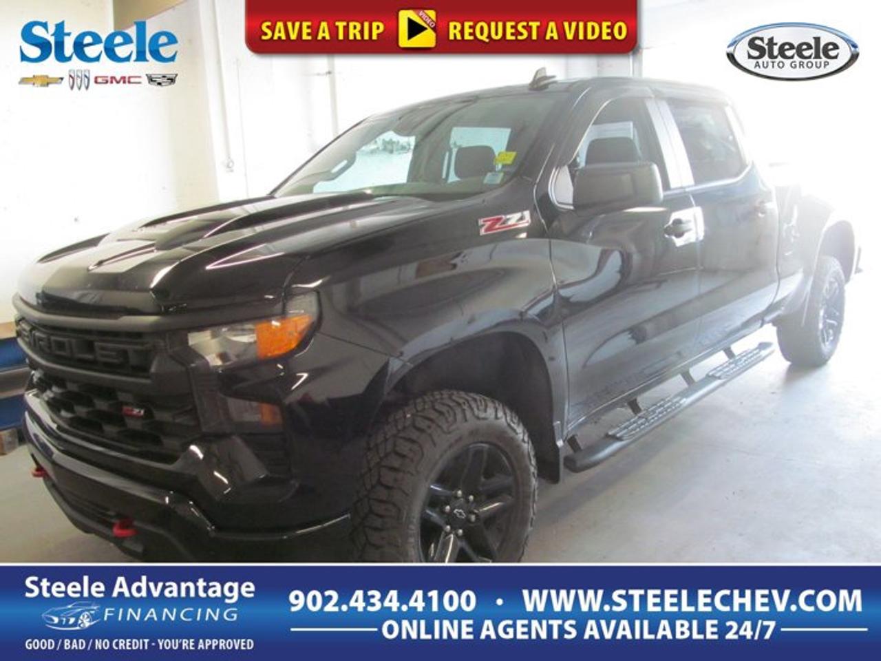 Built for drivers who want real V8 power and true 4x4 capability, this 2022 Chevrolet Silverado 1500 Custom Trail Boss delivers a bold mix of strength, comfort, and everyday usability. Finished in Black with a Black interior, this pre-owned pickup offers a confident look and practical four-door access for work, travel, and weekend towing.At Steele Chevrolet Buick GMC in Dartmouth, this 2022 Chevrolet Silverado 1500 Custom Trail Boss stands out with its 5.3-litre gas V8 engine, automatic transmission, and four-wheel drive system. With 90,436 km on the odometer, it is ready for drivers who need a full-size truck that feels composed on the road and capable when conditions get tough.FEATURES OF THE Silverado 1500 Custom Trail BossFactory off-road focused Trail Boss designStandard 5.3-litre V8 power deliveryFour-wheel drive for added tractionFour-door cab for daily practicalityADVANCED SAFETY FEATURESRear vision support helps with reversingStabiliTrak system helps maintain controlTire pressure monitoring aids awarenessMultiple airbags support occupant securityPERFORMANCE AND EFFICIENCY5.3-litre V8 delivers strong accelerationAutomatic transmission shifts smoothly on roadsFour-wheel drive improves all-season tractionSolid power for hauling and towingCOMFORT AND CONVENIENCEFour full doors ease cabin accessSpacious cabin supports daily driving comfortBlack interior offers clean, classic stylePractical layout keeps controls within reachTECHNOLOGY AND CONNECTIVITYUSB port supports device chargingUSB connection helps media accessClear driver information display layoutEasy controls support quick operationTRUCK FEATURESStrong towing capability for trailer needsPickup bed supports versatile cargo useFour-wheel drive suits rougher terrainV8 power helps with heavier loadsCARGO SPACEOpen bed handles bulky gear easilyRear cabin adds extra storage flexibilityWide truck format supports big loadsIdeal for work tools and suppliesAWARDS & RECOGNITIONSBest Buy Award, The Car Guide, 2022Editors Choice Award, AutoTrader Canada, 2022WHAT OTHER OWNERS LIKEStrong V8 power for confident drivingComfortable ride for a full-size truckUseful bed space for daily tasksFour-wheel drive for Canadian weatherThis Silverado is a smart choice for buyers who want classic truck strength without giving up comfort and easy daily use. The 5.3-litre V8 is well known for smooth, confident performance, and it gives this truck the kind of power many drivers still want for towing, hauling, or merging onto the highway with ease.The Black exterior gives this pickup a clean and assertive presence. It looks right at home at the job site, in the driveway, or heading out for a weekend away. Inside, the Black cabin keeps the look simple and durable, with a practical layout that suits busy drivers who value function.The automatic transmission helps make this truck easy to live with in traffic, on the highway, and around town. Four-wheel drive adds welcome confidence during rain, snow, mud, and uneven road conditions. For drivers in Nova Scotia, that extra traction can make a real difference through changing seasons.This truck also benefits from the practical design expected from a full-size Chevrolet pickup. The four-door configuration makes it easier to bring passengers along, load gear inside the cab, or access the rear seating area without hassle. The pickup bed adds the flexibility truck owners count on for home projects, outdoor equipment, and job-ready cargo.If you need a capable pre-owned truck with V8 performance, proven utility, and a bold look, this 2022 Chevrolet Silverado 1500 Custom Trail Boss deserves your attention. It brings together power, space, and everyday usefulness in one well-rounded package at Steele Chevrolet Buick GMC in Dartmouth.This 2022 Chevrolet Silverado 1500 Custom Trail Bosss VIN is: 3GCPDCED0NG644410 .
