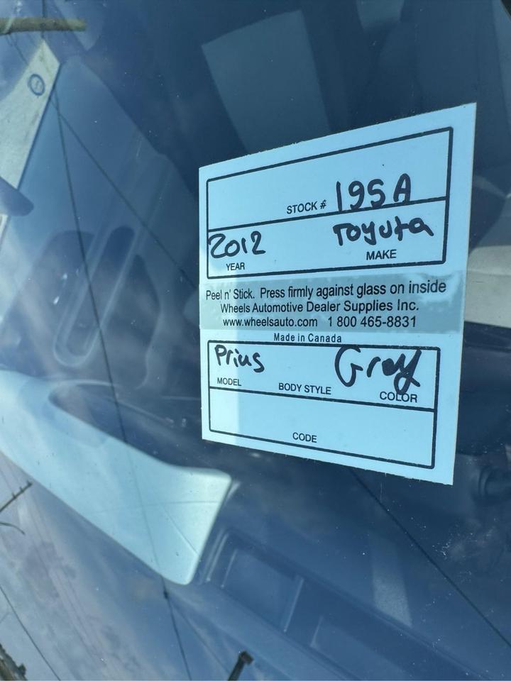 2012 Toyota Prius c HYBRID, HATCHBACK, GREAT ON FUEL, AS IS SPECIAL Photo