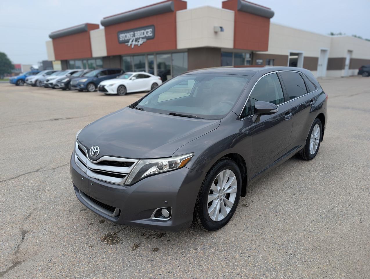 <p dir=ltr>2015 Toyota Venza 2.7L 4 Cylinder AWD 164,500 km. Clean title and safetied.</p><p>&nbsp;</p><p dir=ltr>Sunroof</p><p dir=ltr>Power seats</p><p dir=ltr>Memory seats</p><p dir=ltr>Heated seats</p><p dir=ltr>Leather interior</p><p dir=ltr>Reverse camera</p><p>&nbsp;</p><p dir=ltr>We take trades! Vehicle is for sale in Steinbach by STONE BRIDGE AUTO INC. Dealer #5000 we are a small business focused on customer satisfaction. Text or call before coming to view and ask for sales.</p>