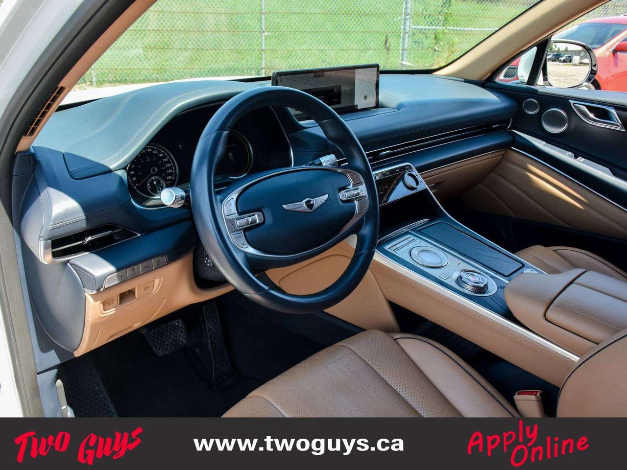 2021 Genesis GV80 3.5T Advanced   7 Pass   Panroof   Caramel Lthr Photo