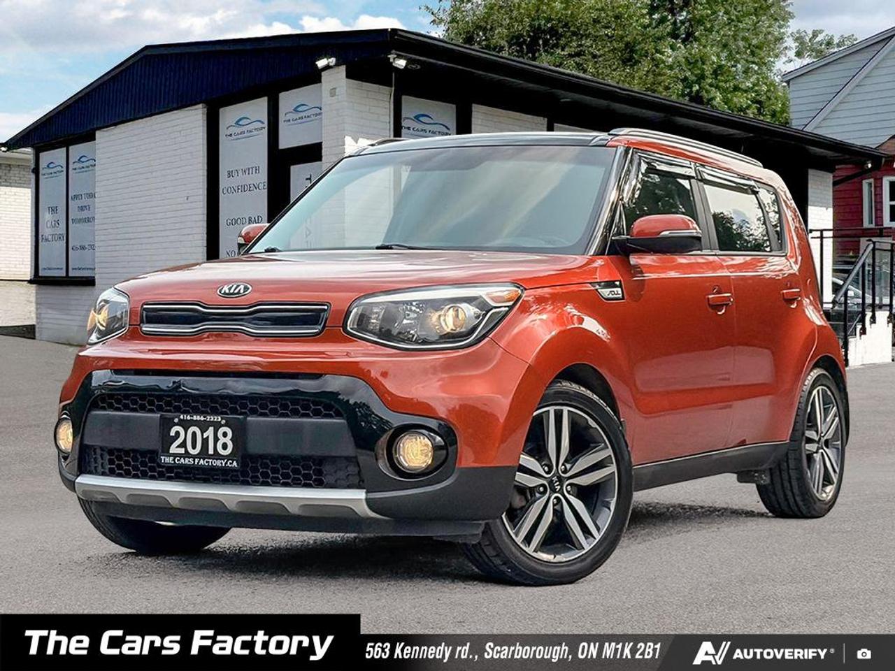 2018 Kia Soul EX Premium Leather/ Apple CarPlay / Camera Loaded! Photo0