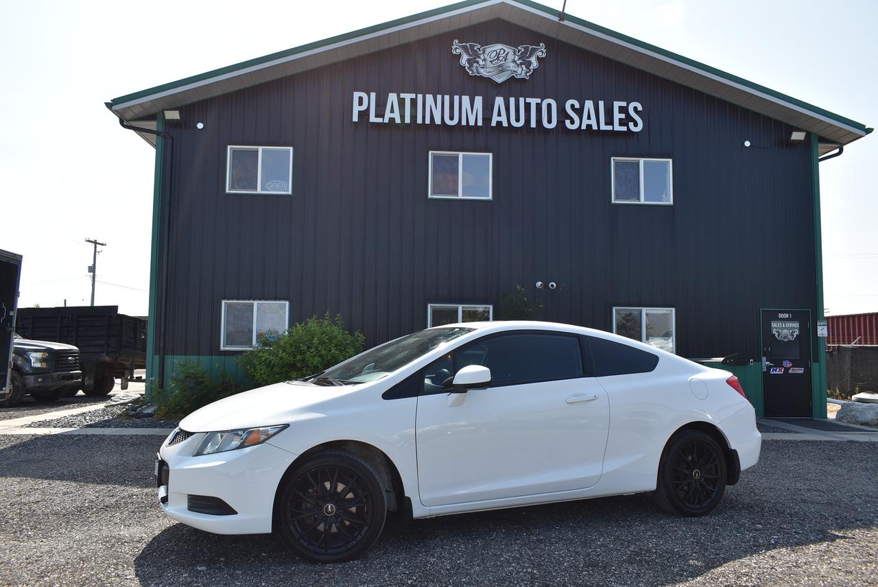 <h2 class=PDq2pG_selectionAnchorContainer data-section-id=1ixxsyv data-start=0 data-end=38>🚗🔥 2013 HONDA CIVIC LX COUPE 🔥🚗</h2><p data-start=40 data-end=108>💥 <strong data-start=43 data-end=105>Sporty Looks &bull; Honda Reliability &bull; Incredible Fuel Economy&nbsp;&bull; Extra set of factory rims/winter tires included</strong>&nbsp;💥</p><p data-start=110 data-end=449>Looking for a dependable daily driver that looks as good as it performs? Check out this <strong data-start=198 data-end=227>2013 Honda Civic LX Coupe</strong> with only <strong data-start=238 data-end=253>142,063 KMS</strong>! Known for legendary reliability, low maintenance costs, and excellent fuel economy, this Civic is the perfect choice for commuters, students, or anyone looking for a stylish and affordable ride.</p><p data-start=451 data-end=637>✨ <strong data-start=453 data-end=476>Tastefully upgraded</strong> with <strong data-start=482 data-end=512>17 aftermarket black rims</strong> and an <strong data-start=520 data-end=553>aftermarket rear wing/spoiler</strong>, giving this Civic an aggressive, sporty appearance that stands out from the crowd!</p><h3 data-section-id=136xntk data-start=639 data-end=663>✅ Vehicle Highlights</h3><p data-start=664 data-end=811>📍 Only <strong data-start=672 data-end=687>142,063 KMS</strong><br>⚙️ Fuel-Efficient <strong data-start=706 data-end=739>1.8L i-VTEC 4-Cylinder Engine</strong><br>🔄 Automatic Transmission<br>⛽ Excellent Fuel Economy<br>🚗 Front-Wheel Drive</p><h3 data-section-id=27hq44 data-start=813 data-end=838>🌟 Features & Options</h3><p data-start=839 data-end=1257>✔ Heated Front Seats<br>✔ Automatic Climate Control<br>✔ Air Conditioning<br>✔ ECO Mode<br>✔ Bluetooth Hands-Free Calling<br>✔ AM/FM/CD Audio System<br>✔ AUX Input<br>✔ USB Connectivity<br>✔ Cruise Control<br>✔ Steering Wheel Audio Controls<br>✔ Power Windows<br>✔ Power Door Locks<br>✔ Power Mirrors<br>✔ Keyless Entry<br>✔ Tilt & Telescopic Steering Wheel<br>✔ Digital Information Display<br>✔ Multi-Airbag Safety System<br>✔ ABS Brakes<br>✔ Stability & Traction Control</p><h3 data-section-id=155m0xx data-start=1259 data-end=1281>😎 Custom Upgrades</h3><p data-start=1282 data-end=1398>🛞 17 Black Aftermarket Alloy Rims + extra set of factory rims with winter tires<br>🏁 Aftermarket Rear Wing/Spoiler<br>🖤 Tinted Windows<br>🔥 Red Painted Brake Calipers</p><p data-start=1400 data-end=1565>Whether youre looking for your <strong data-start=1432 data-end=1449>first vehicle</strong>, a <strong data-start=1453 data-end=1480>fuel-efficient commuter</strong>, or a <strong data-start=1487 data-end=1531>reliable Honda that wont break the bank</strong>, this Civic checks all the boxes.</p><p data-start=1567 data-end=1615>📍 <strong data-start=1570 data-end=1615>Come see it today at Platinum Auto Sales!</strong></p><p data-start=1617 data-end=1668 data-is-last-node= data-is-only-node=><strong data-start=1617 data-end=1665>Theres no better deal than a Platinum Deal!</strong> 💎</p><p data-start=1617 data-end=1668 data-is-last-node= data-is-only-node=>Stock #1683 | Dealer # 4744</p><pre><strong><span style=color: #3e4153; font-family: Larsseit, Arial, sans-serif; font-size: 16px; white-space: pre-line; background-color: #f8f9f9;>DEALER PERMIT # 4744</span></strong><br><br><span style=color: #3e4153; font-family: Larsseit, Arial, sans-serif; font-size: 16px; white-space: pre-line; background-color: #f8f9f9;>FRESH MB SAFETY</span><br><br><span style=color: #3e4153; font-family: Larsseit, Arial, sans-serif; font-size: 16px; white-space: pre-line; background-color: #f8f9f9;>200 POINT INSPECTION SO YOU CAN BUY WITH CONFIDENCE</span><br><br><span style=color: #3e4153; font-family: Larsseit, Arial, sans-serif; font-size: 16px; white-space: pre-line; background-color: #f8f9f9;>CARFAX available</span><br><br><span style=color: #3e4153; font-family: Larsseit, Arial, sans-serif; font-size: 16px; white-space: pre-line; background-color: #f8f9f9;>LOW RATE FINANCING AVAILABLE *OAC</span><br><br><span style=color: #3e4153; font-family: Larsseit, Arial, sans-serif; font-size: 16px; white-space: pre-line; background-color: #f8f9f9;>All trades considered</span><br><br><span style=color: #3e4153; font-family: Larsseit, Arial, sans-serif; font-size: 16px; white-space: pre-line; background-color: #f8f9f9;>Extended Warranty available</span><br><br><span style=color: #3e4153; font-family: Larsseit, Arial, sans-serif; font-size: 16px; white-space: pre-line; background-color: #f8f9f9;><strong>Platinum Auto Sales </strong></span><span style=color: #3e4153; font-family: Larsseit, Arial, sans-serif;><span style=font-size: 16px; white-space: pre-line;><strong>conveniently</strong></span></span><strong style=color: #3e4153; font-family: Larsseit, Arial, sans-serif; font-size: 16px; white-space: pre-line;>&nbsp;located off the East Perimeter Hwy at our NEW LOCATION 240 TRANSPORT RD!</strong></pre><pre><br><span style=color: #3e4153; font-family: Larsseit, Arial, sans-serif; font-size: 16px; white-space: pre-line; background-color: #f8f9f9;>THE MPI TIRE PROGRAM IS AVAILABLE MSG FOR DETAILS</span><br><br><span style=color: #3e4153; font-family: Larsseit, Arial, sans-serif; font-size: 16px; white-space: pre-line; background-color: #f8f9f9;>MPI GLASS DIRECT REPAIR/REPLACEMENT</span><br><br><span style=color: #3e4153; font-family: Larsseit, Arial, sans-serif; font-size: 16px; white-space: pre-line; background-color: #f8f9f9;>Open 6 days a week Mon-Friday 9-6 Sat 9-4</span><br><br><strong><span style=color: #3e4153; font-family: Larsseit, Arial, sans-serif; font-size: 16px; white-space: pre-line; background-color: #f8f9f9;>REMEMBER THERES NO BETTER DEAL THEN A PLATINUM DEAL!</span></strong><br><br><br><br><br><span style=color: #3e4153; font-family: Larsseit, Arial, sans-serif; font-size: 16px; white-space: pre-line; background-color: #f8f9f9;>Disclaimer: Please call dealership for availability. Price excludes taxes. Accepted payment methods: Cash, Debit, Certified Cheque, Bank Draft & Credit Cards(surcharge applies to all credit card purchases over $1000).</span></pre>