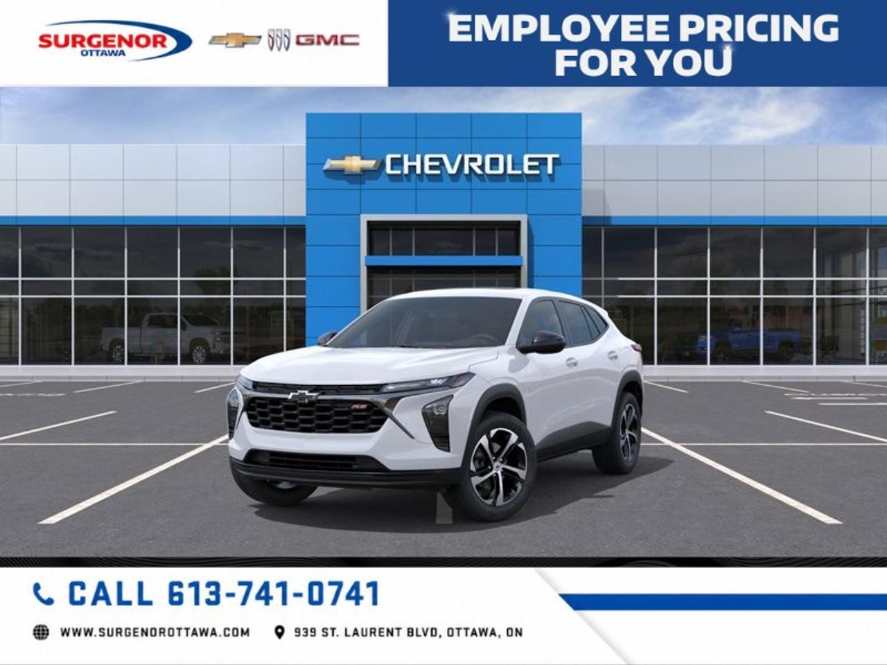 <p>Meet the 2026 Chevrolet Trax 1RS, presented in an eye-catching white hue. With a front-wheel-drive configuration paired with an automatic transmission, this SUV delivers a confident and smooth driving experience that stands out on any road. </p><p>The exterior features striking 18" black-painted machined aluminum wheels and a stylish Summit White finish that exudes modern elegance. Step inside to find a meticulously crafted interior, featuring jet black and grey cloth seats with red accents, complemented by a range of comfort-enhancing features such as heated front seats, a heated steering wheel, and heated mirrors. </p><p>This Trax 1RS is packed with advanced technology, including the Chevrolet Infotainment 3 System with an 8" diagonal color touchscreen. Enjoy seamless connectivity with Bluetooth audio streaming, compatibility for Wireless Apple CarPlay and Android Auto, and a convenient wi-fi hotspot. Safety is prioritized with features like lane assist, a backup camera, parking sensors, and remote start. The added sunroof package with a power sliding glass sunroof invites the sky into your daily drive. </p><p>Ideal for urban adventurers and families alike, the 2026 Chevrolet Trax 1RS is designed to meet the demands of modern life. Contact Surgenor Chevrolet Buick GMC Cadillac today to experience this versatile crossover for yourself. </p>