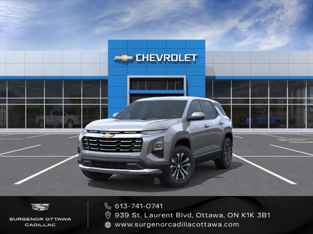 <p>Experience the elegance of the 2027 Chevrolet Equinox AWD LT in a stunning gray finish. This SUV is designed for those who demand both style and precision, enhanced by its all-wheel drive capabilities and smooth handling.</p><p>Featuring a sophisticated gray exterior with 17-inch Grazen metallic machined-face aluminum wheels and all-season tires, this vehicle stands out on the road. The black interior provides a refined contrast and is equipped with comfortable front bucket seats in durable cloth trim.</p><p>Under the hood, you'll find a robust 1.5L Turbo DOHC 4-cylinder engine paired with an 8-speed automatic transmission, ensuring you have the power and efficiency you need. Enjoy modern conveniences like a backup camera, Bluetooth connectivity, and smart device integration. Safety features including lane assist, parking sensors, and a suite of driver assistance technologies add confidence to every drive.</p><p>Perfect for families and adventurers alike, this new Equinox is designed with your convenience in mind, offering heated seats, a heated steering wheel, and remote start for those colder days. Contact Surgenor Chevrolet Buick GMC Cadillac today to learn more about how this versatile and feature-packed SUV can be yours.</p>