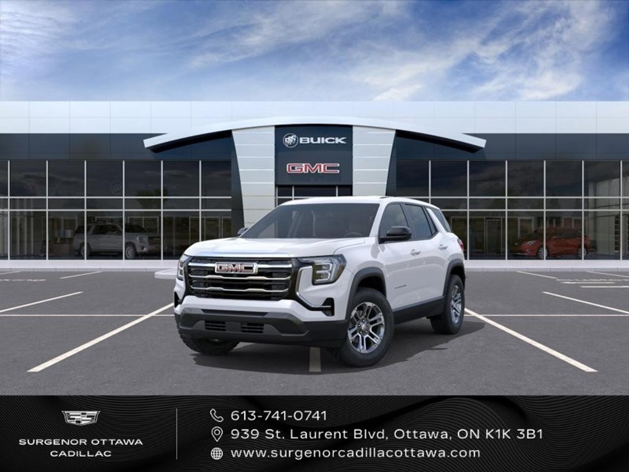 <p>Introducing the stunning 2027 GMC Terrain AWD Elevation in a crisp white finish, paired with an all-wheel drive system that ensures outstanding handling and performance. This SUV provides a robust and versatile driving experience, ideal for Canadian roads.</p><p>With its modern and sleek exterior, this vehicle features 17-inch Grazen Metallic machined aluminum wheels, adding a touch of sophistication and style. The interior offers a comforting ambiance with premium "After Dark" cloth seats, and a sleek black color scheme. The front bucket seats not only provide comfort but also come heated, along with heated mirrors and a heated steering wheel, ensuring a pleasant journey in colder climates.</p><p>The 2027 GMC Terrain comes loaded with cutting-edge technology and safety features designed to keep you connected and protected. Enjoy the convenience of a navigation system, smart device integration, Bluetooth connectivity, a Wi-Fi hotspot, and a state-of-the-art backup camera. Driver assistance technologies like adaptive cruise control, lane assist, and parking sensors work seamlessly to enhance safety and simplify driving.</p><p>Perfectly suited for families and tech-savvy adventurers, this new GMC Terrain is ready to elevate your driving experience. Contact Surgenor Chevrolet Buick GMC Cadillac today to find out more or to schedule a test drive. Experience the terrain like never before!</p>