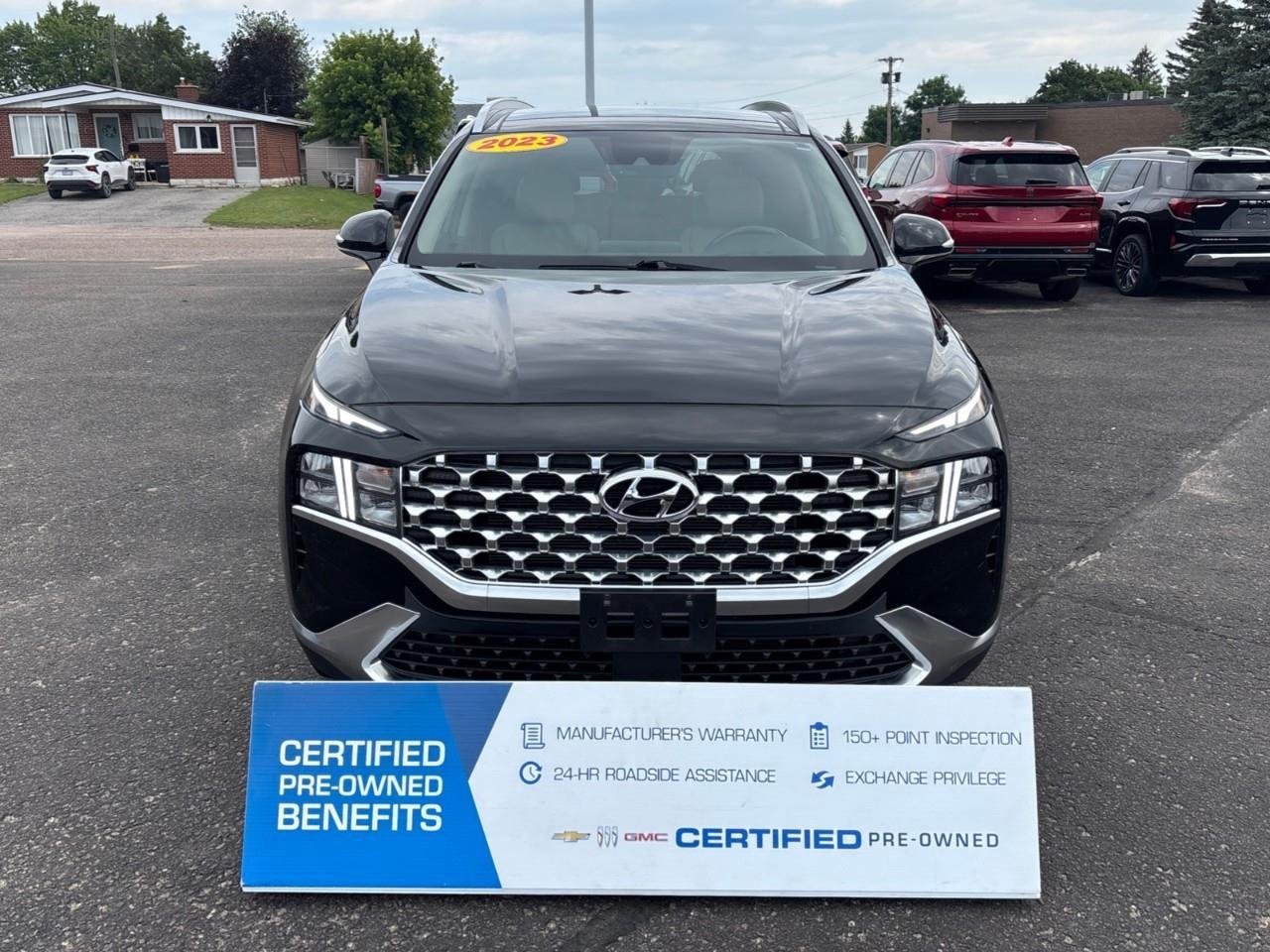 2023 Hyundai Santa Fe Preferred w/Trend Package Used 5 Passenger AWD SUV with Heated Front Seats, Heated Steering Wheel, Navigation, Leather Seats and a Panoramic Sunroof Photo0