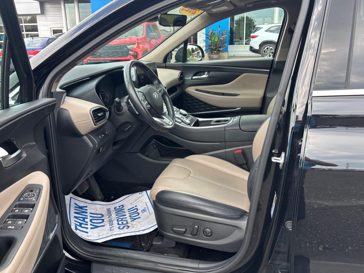 2023 Hyundai Santa Fe Preferred w/Trend Package Used 5 Passenger AWD SUV with Heated Front Seats, Heated Steering Wheel, Navigation, Leather Seats and a Panoramic Sunroof Photo