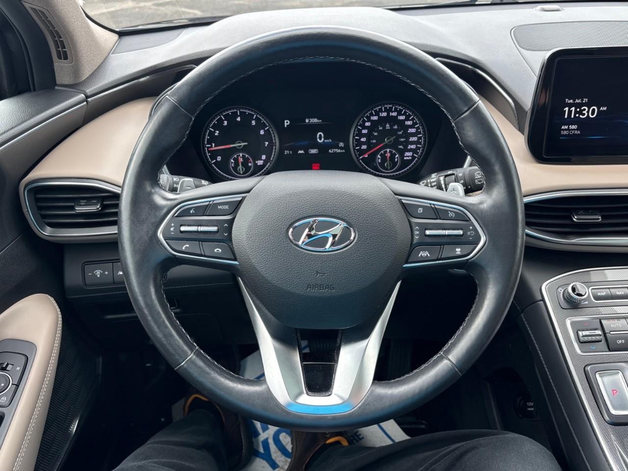 2023 Hyundai Santa Fe Preferred w/Trend Package Used 5 Passenger AWD SUV with Heated Front Seats, Heated Steering Wheel, Navigation, Leather Seats and a Panoramic Sunroof Photo