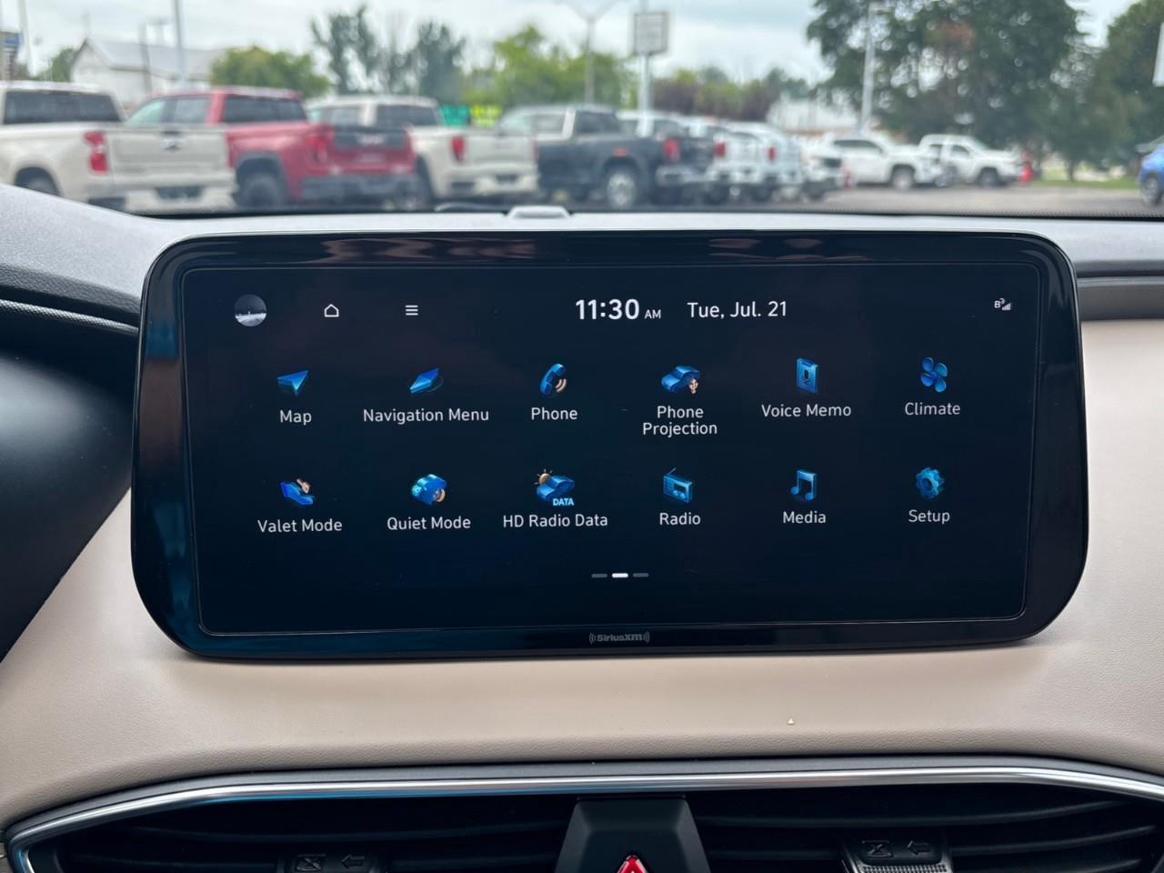 2023 Hyundai Santa Fe Preferred w/Trend Package Used 5 Passenger AWD SUV with Heated Front Seats, Heated Steering Wheel, Navigation, Leather Seats and a Panoramic Sunroof Photo
