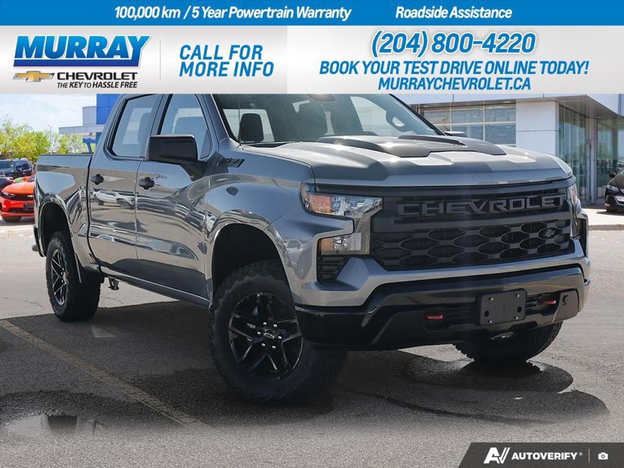 * ENGINE 5.3L ECOTEC3 V8 * * TRANSMISSION 8-SPEED AUTOMATIC * * ENGINE BLOCK HEATER *  Step into the streets of Winnipeg with the robust 2026 Chevrolet Silverado 1500 Custom Trail Boss, a true marvel of engineering. The heart of this beast is its powerful 5.3L EcoTec3 V8 engine, delivering a stunning 355 horsepower and 518 Nm of torque, perfect for those who crave power and efficiency. The engines Dynamic Fuel Management allows it to smartly switch between 2 and 8 cylinders to maximize performance as needed.  This Silverados 8-speed automatic transmission is electronically controlled, ensuring seamless gear shifts and optimal performance in various driving conditions. The transmission includes overdrive and tow/haul mode, making it ideal for heavy-duty tasks and long journeys across the region.  In addition to its performance capabilities, the Silverado is equipped with an engine block heater, a must-have feature for those cold winter mornings in Winnipeg. With its sterling grey metallic finish and rugged four-wheel drive, this Silverado is ready to tackle any adventure.  Inside, enjoy the comfort of jet black cloth seats and a host of modern conveniences, including Bluetooth connectivity, remote engine start, and smart device integration, ensuring a connected and comfortable ride. Whether on the worksite or heading out for a weekend adventure, the Silverado 1500 Custom Trail Boss is your ultimate companion.  Dealer Permit #1740