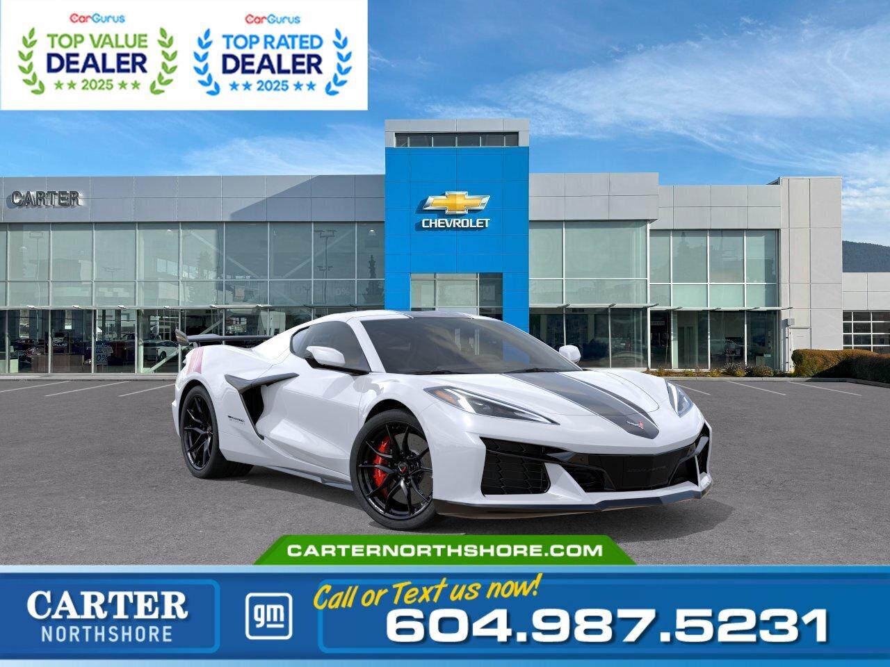Unleash thrilling performance in the 2027 Chevrolet Corvette Grand Sport Coupe, engineered to turn every drive into an unforgettable experience. Powered by a high-output V8 engine paired with an 8-speed dual-clutch transmission, it features Magnetic Ride Control, a performance exhaust, Head-Up Display, Bose Performance Series audio, Performance Data Recorder, heated and ventilated GT bucket seats, a removable body-colour roof panel, and bold Grand Sport heritage styling. Come take it for a test drive today and experience all this stylish vehicle has to offer!  WHY CARTER GM NORTHSHORE? - An unrivalled vehicle purchasing experience! - Exceeding our loyal customers expectations since 1990 - 4.7 Google star rating (with 1,700+ customer reviews) - CarGurus Top-Rated Dealer 2025 Award - CarGurus Top Value Dealer 2025 Award - Vehicle trades welcome! Best price guaranteed! - We provide upfront pricing, zero hidden fees, and 100% transparency - Fast approvals and 99% acceptance rates (no matter your current credit status!) - Multilingual staff (many languages spoken) - Comfortable non-pressured environment with in-store television, WIFI and a childrens play area!        Were here to help you drive the vehicle you want, the vehicle you deserve! QUESTIONS? GREAT! WEVE GOT ANSWERS! To speak with a friendly vehicle specialist - CALL NOW! The advertised price includes all standard dealer fees and any applicable manufacturer or dealer incentives. It does not include applicable taxes, licensing, insurance, or optional products or services. Dealer fees will be clearly broken out and itemized on the bill of sale, maximum total of fees $699.00. Prices are shown in Canadian dollars. While we make every effort to ensure accuracy, vehicle details, pricing, options, and availability are subject to change without notice. Please confirm all information with dealership sales management before purchase. Dealer Code: 81121
