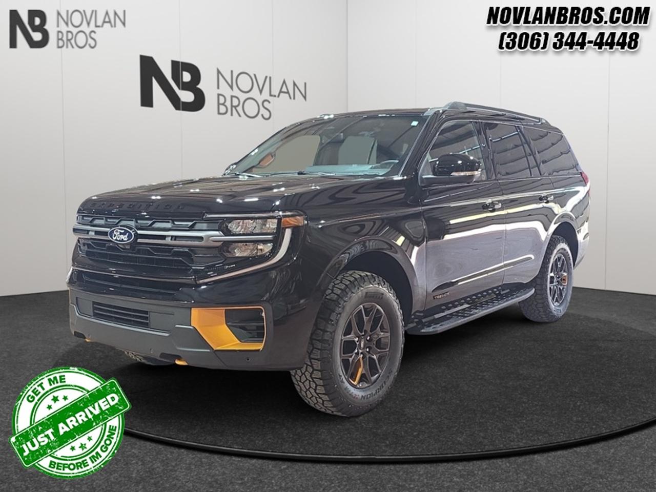 <b>BlueCruise, Ford Co-Pilot360+, Drivers Package!</b><br> <br> Check out our great inventory of new vehicles at Novlan Brothers!<br> <br>The 2027 Ford Expedition features advanced driver-assist systems and intuitive connectivity engineered to keep you connected and secure on every road trip.<br> <br>From the outside, the 2027 Ford Expedition presents a bold, commanding silhouette, sophisticated lighting accents, and grand proportions that project a proud and capable attitude. Inside, the cavernous and beautifully crafted cabin surrounds you with premium materials, user-friendly digital screens, and highly flexible multi-row seating designed to keep everyone relaxed in absolute comfort. With its exceptionally smooth ride, smart safety features, and Fords legendary reputation for family-sized capability, the Expedition stands as the definitive premium SUV for your active lifestyle.<br> <br>This Agate Black Metallic SUV has an Automatic transmission and is powered by a 440HP 3.5L V6 Cylinder Engine. <br> <br> Our Expeditions trim level is Tremor. This vehicle has been upgraded with the following features: BlueCruise, Ford Co-Pilot360+, Drivers Package.<br><br> View the original window sticker for this vehicle with this url <b><a href=http://www.windowsticker.forddirect.com/windowsticker.pdf?vin=1FMJU1RG0VEA13111 target=_blank>http://www.windowsticker.forddirect.com/windowsticker.pdf?vin=1FMJU1RG0VEA13111</a></b>.<br> <br>To apply right now for financing use this link: <a href=http://novlanbros.com/credit/ target=_blank>http://novlanbros.com/credit/</a><br> <br/>5.99% financing for 84 months. <br> Payments from <b>$1703.00</b> monthly with $0 down for 84 months @ 5.99% APR O.A.C. ( Plus applicable taxes - Plus applicable fees / Federal Luxury Tax of $2769.00 included.). Incentives expire 2026-07-31. See dealer for details. <br><br><br> Come by and check out our fleet of 20+ used cars and trucks and 90+ new cars and trucks for sale in Paradise Hill.  o~o