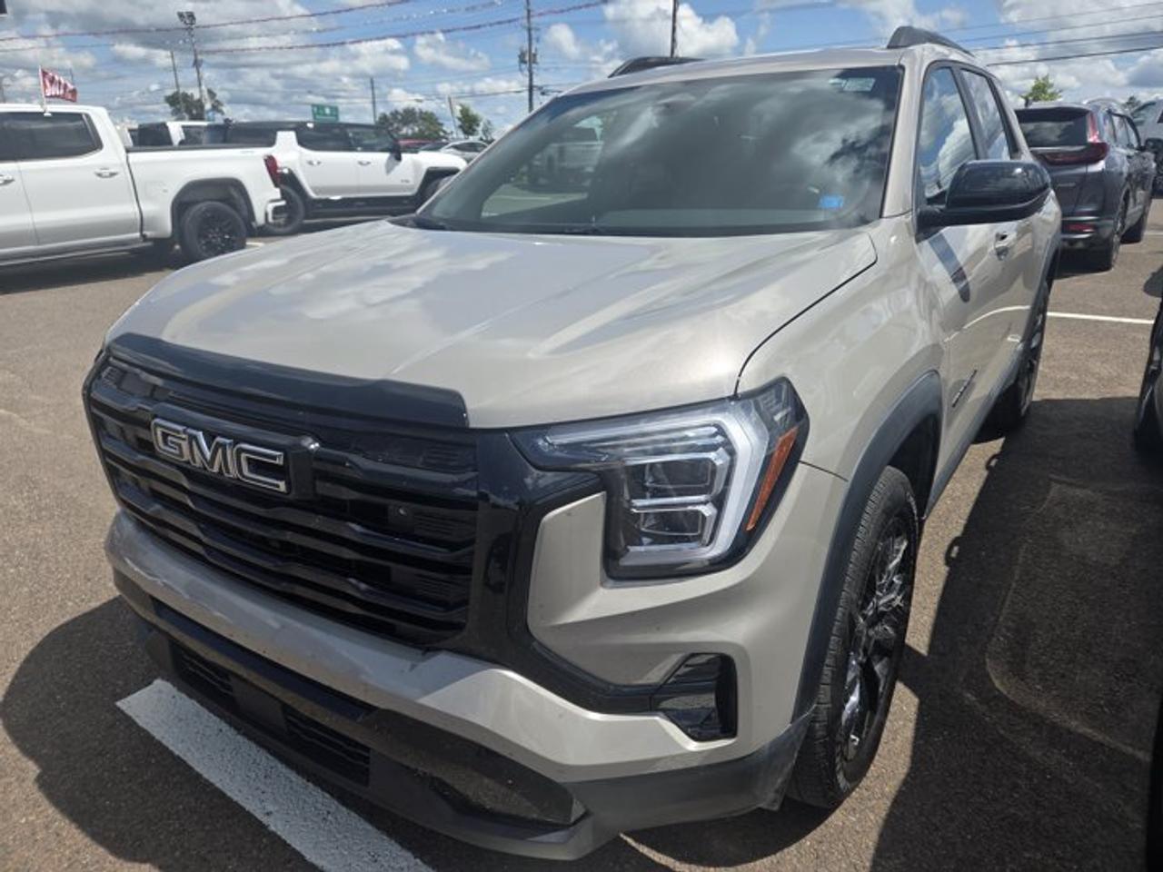 Recent Arrival!Riverstone Metallic 2026 GMC Terrain Elevation AWD 8-Speed Automatic with Overdrive 1.5L DOHCAWD, 3.47 Final Drive Axle Ratio, 4-Wheel Disc Brakes, 6 Speakers, 6-Speaker Audio System Feature, ABS brakes, Air Conditioning, Alloy wheels, AM/FM radio: SiriusXM, Auto High-beam Headlights, Automatic temperature control, Black Edition, Black Exterior Accents and Black Exterior Badging, Black Mirror Caps, Brake assist, Bumpers: body-colour, Compass, Darkened Grille and C Shaped Surrounding Bezel, Delay-off headlights, Driver 6-Way Manual Seat Adjuster, Driver and Front Passenger Heated Seats, Driver door bin, Driver vanity mirror, Dual front impact airbags, Dual front side impact airbags, Electronic Stability Control, Emergency communication system: OnStar and GMC connected services capable, Four wheel independent suspension, Front and Rear Black GMC Emblems, Front anti-roll bar, Front Bucket Seats, Front Passenger 4-Way Manual Seat Adjuster, Front reading lights, Fully automatic headlights, Heated door mirrors, Heated front seats, Heated steering wheel, Illuminated entry, Low tire pressure warning, Navigation System, Occupant sensing airbag, Outside temperature display, Overhead airbag, Panic alarm, Passenger door bin, Passenger vanity mirror, Power door mirrors, Power steering, Power windows, Preferred Equipment Group 3SB, Premium audio system: GMC Infotainment System, Premium Cloth Seat Trim, Radio data system, Radio: Premium GMC Infotainment System, Rear air conditioning, Rear anti-roll bar, Rear window defroster, Rear window wiper, Remote keyless entry, Security system, SiriusXM with 360L Trial Subscription, Speed control, Speed-sensing steering, Split folding rear seat, Spoiler, Sport steering wheel, Steering wheel mounted audio controls, Tachometer, Telescoping steering wheel, Tilt steering wheel, Traction control, Trip computer, Variably intermittent wipers, Wheels: 17 Grazen Metallic Machined Aluminum, Wheels: 19 Gloss Black Painted Aluminum, Wireless Apple CarPlay/Wireless Android Auto.At Steele GMC Buick Fredericton, were proud to be your Used Car Mega Center serving drivers all across Atlantic Canada from Fredericton, Oromocto, New Maryland, Woodstock, Saint John, and Moncton in New Brunswick, to Nova Scotia, Prince Edward Island, and Newfoundland. Our inventory features all makes and models of used cars, trucks, SUVs, and vans, giving you the best selection in the region. Whether you need a fuel-efficient sedan, a family SUV, or a rugged pickup, youll find it right here at Steele GMC Buick Fredericton. With our Market Value Pricing, every vehicle is priced based on real-time market conditions, ensuring you get the best possible deal without the hassle of negotiating. We keep pricing transparent and competitive so you can shop with total confidence. No matter your credit situation good, bad, or no credit at all youre approved. Our finance experts work with lenders across Atlantic Canada to find the best terms for your budget, including second-chance financing, newcomer programs, and credit rebuilding solutions. As part of Steele Auto Group, Atlantic Canadas most diversified automotive group with 47 dealerships representing 27 brands, we offer unmatched selection, buying power, and customer support. That means if the vehicle you want isnt on our Fredericton lot, we can source it quickly from our massive dealer network across the Maritimes. When it comes to used vehicles, Steele GMC Buick Fredericton is the destination for drivers all across Atlantic Canada delivering market value pricing, every make and model, and guaranteed credit approval so you can get on the road with confidence.Steele Auto Group is the most diversified group of automobile dealerships in Atlantic Canada, with 47 dealerships selling 27 brands and an employee base of well over 2300.