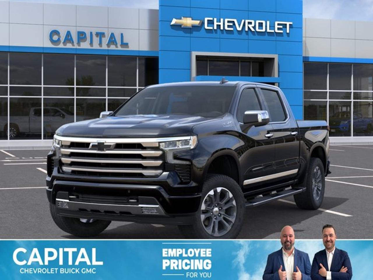 This Chevrolet Silverado 1500 boasts a Turbocharged Diesel I6 3.0L/ engine powering this Automatic transmission. ENGINE, DURAMAX 3.0L TURBO-DIESEL I6 (305 hp [227 kW] @ 3750 rpm, 495 lb-ft of torque [671 Nm] @ 2750 rpm) (Includes (KW5) 220-amp alternator and (K05) engine block heater.), Wireless phone projection for Apple CarPlay and Android Auto, Wireless Charging (Not compatible with all phones. Compliant batteries include Qi and PMA technologies. Reference Mobile devices manual to confirm what type of battery it uses.).*This Chevrolet Silverado 1500 Comes Equipped with These Options *Wipers, front rain-sensing, Windows, power rear, express down, Window, power, rear sliding with rear defogger, Window, power front, passenger express up/down, Window, power front, drivers express up/down, Wi-Fi Hotspot capable (Terms and limitations apply. See onstar.ca or dealer for details.), Wheels, 20 x 9 (50.8 cm x 22.9 cm) machined aluminum with Charcoal pockets, Wheelhouse liners, rear, Wheel, 17 x 8 (43.2 cm x 20.3 cm) full-size, steel spare, USB ports, rear, dual, charge-only.* Stop By Today *Test drive this must-see, must-drive, must-own beauty today at Capital Chevrolet Buick GMC Inc., 13103 Lake Fraser Drive SE, Calgary, AB T2J 3H5.
