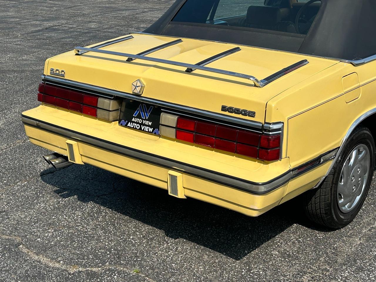 1985 Dodge 600 Convertible *RARE CLASSIC DODGE* Photo