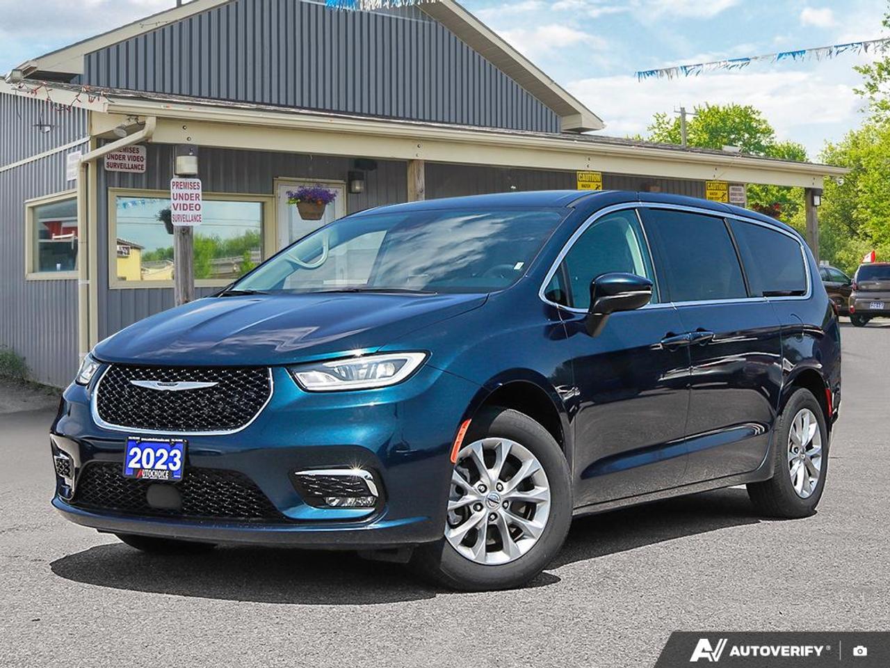 <p>Discover the ultimate family vehicle with this stunning <strong>2023 Chrysler Pacifica Touring L</strong> from Auto Choice Sales. Dressed in a sophisticated blue exterior and a sleek black interior, this minivan is designed to impress and built to perform. With just 118,705 km on the odometer, its ready for countless more adventures.</p><p>Under the hood, youll find a robust 3.6L V6 engine paired with an automatic transmission, ensuring a smooth and powerful ride. The All-Wheel Drive system provides confidence and stability in all Canadian weather conditions, making every journey a secure one. Whether youre navigating city streets or heading out for a weekend getaway, this Pacifica offers the versatility and comfort your family deserves.</p><p>This Pacifica Touring L is loaded with features to enhance your driving experience. From the convenience of remote start to the effortless access provided by the power liftgate and power doors, every detail has been considered. Step inside and experience the spacious and thoughtfully designed interior, perfect for passengers of all ages.</p><p>Here are 5 of the most sizzle-worthy features of this 2023 Chrysler Pacifica Touring L:</p><ul><li><strong>All-Wheel Drive (AWD):</strong> Conquer Canadian roads with unwavering confidence, no matter the season.</li><li><strong>Remote Start:</strong> Warm up or cool down your Pacifica before you even step outside.</li><li><strong>Power Liftgate:</strong> Effortlessly access the spacious cargo area with a simple touch.</li><li><strong>Power Doors:</strong> Make getting in and out a breeze for everyone in the family.</li><li><strong>3.6L V6 Engine:</strong> Experience smooth power and reliable performance for all your travels.</li></ul><p><strong><em>Powered by AutoIntelligence&trade;</em></strong></p><p>Vehicle information has been generated using artificial intelligence and is provided for informational purposes only. While efforts are made to ensure accuracy, please confirm all details directly with the dealer.</p>