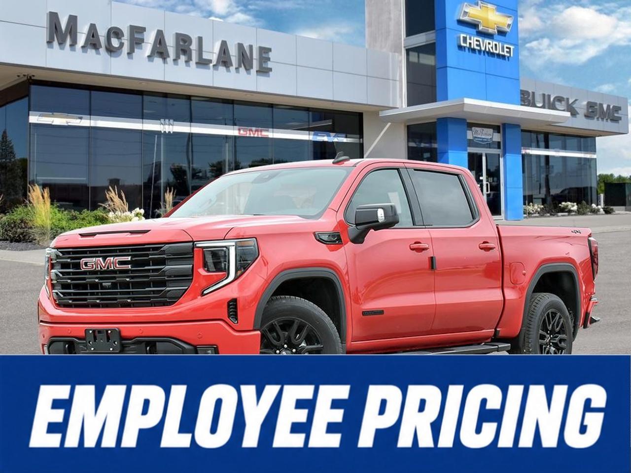 <p>Make a bold impression in this <strong>2026 GMC Sierra 1500 Elevation Crew Cab Short Box 4WD</strong>, VIN <strong>1GTUUCED2TZ446153</strong>, available at <strong>MacFarlane Chevrolet Buick GMC</strong> in Petrolia, Ontario.</p><p>Powered by the proven <strong>5.3L EcoTec3 V8 engine</strong> and paired with a smooth <strong>10-speed automatic transmission</strong>, this Sierra delivers confident performance for towing, hauling, highway travel and everyday driving. The four-wheel-drive system provides enhanced traction when navigating changing Ontario weather, gravel roads, worksites and weekend adventures.</p><p>The Elevation trim stands out with its monochromatic exterior design, Gloss Black grille details, LED lighting and bold <strong>20-inch High Gloss Black aluminum wheels</strong>. Its spacious Crew Cab offers generous passenger room, while the versatile short cargo box provides practical space for tools, equipment and recreational gear.</p><p>Inside, enjoy a modern, driver-focused cabin featuring leather-appointed front seating, heated front seats, a heated steering wheel, wireless device charging and a <strong>13.4-inch GMC infotainment touchscreen</strong> with Google built-in, wireless Apple CarPlay and Android Auto compatibility. A configurable <strong>12.3-inch digital Driver Information Centre</strong> keeps important driving information clearly displayed.</p><p>Visit <strong>MacFarlane Chevrolet Buick GMC</strong>, proudly serving Petrolia and communities throughout Lambton County since 1922. Contact our sales team today to confirm availability or schedule your test drive.</p>