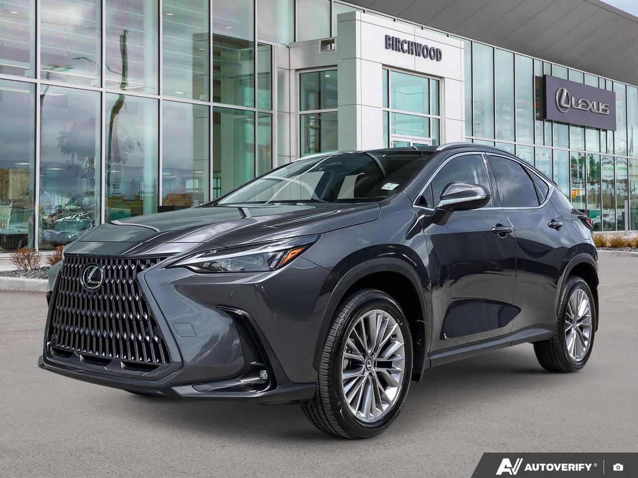 Distinctive By Design
Conquer urban landscapes with the all-wheel drive Lexus NX. Your journey is elevated by the coziness of heated front seats and steering wheel, the connectivity of Android Auto and Apple Car Play, and the peace of mind provided by the Lexus Safety System. Plus, kick-start your adventures remotely with your phone.
*Pricing includes all available rebates.

Birchwood Lexus is a three-time winner of the prestigious Pursuit of Excellence award, which recognizes Lexus dealers in Canada for having the highest possible level of guest satisfaction.  Allow us to show you the best possible guest experience. 

Have a trade? Birchwood Lexus will pay you top dollar for your vehicle - trades of all makes and models are welcome.

Flexible financing is available on most years, makes, and models. Start your purchase online at www.birchwoodlexus.ca or call us today at 204-25-LEXUS (53987)

Toll free Phone: 844-57-LEXUS (53987)

Dealer Permit #5499
Dealer permit #5499