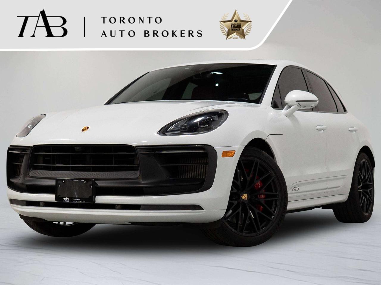 This 2022 Porsche Macan GTS is a local Ontario vehicle that delivers an exceptional blend of sports car performance, everyday practicality, and unmistakable Porsche styling. Powered by a 2.9L twin-turbocharged V6 engine paired with Porsches renowned 7-speed PDK dual-clutch transmission and all-wheel drive, the Macan GTS offers exhilarating acceleration, razor-sharp handling, and confidence in all driving conditions. Equipped with the desirable Premium Plus Package and 21-Inch Wheels, this Macan GTS is exceptionally well-appointed inside and out.

Key Features:

Porsche All-Wheel Drive
Premium Plus Package
21-Inch RS Spyder Design Alloy Wheels
Porsche Communication Management (PCM) with Navigation
BOSE&reg; Surround Sound System
Heated and Ventilated Front Seats
Panoramic Roof System
Adaptive LED Headlights with Porsche Dynamic Light System (PDLS)

NOW OFFERING 3 MONTH DEFERRED FINANCING PAYMENTS ON APPROVED CREDIT.

WE OFFER THE BEST FINANCE RATES, AND DONT CHARGE ANY FINANCING FEE

Looking for a top-rated pre-owned luxury car dealership in the GTA? Look no further than Toronto Auto Brokers (TAB)! Were proud to have won multiple awards, including the 2024 AutoTrader Best Priced Dealer, the 2026 Best in Business award, the 2025 CarGurus Award, the 2026 Top Choice Award, the 2026 Dealer Rater Consumer Satisfaction Award, the 2026 Canadian Choice Award, the 2026 Three Best Rated Dealer Award, and many more!

With 30 years of experience serving the Greater Toronto Area, TAB is a respected and trusted name in the pre-owned luxury car industry. Our 30,000 sq.Ft indoor showroom is home to a wide range of luxury vehicles from top brands like BMW, Mercedes-Benz, Audi, Porsche, Land Rover, Jaguar, Aston Martin, Bentley, Maserati, and more. And we dont just serve the GTA, were proud to offer our services to all cities in Canada, including Vancouver, Montreal, Calgary, Edmonton, Winnipeg, Saskatchewan, Halifax, and more.

At TAB, were committed to providing a no-pressure environment and honest work ethics. As a family-owned and operated business, we treat every customer like family and ensure that every interaction is a positive one. Come experience the TAB Lifestyle at its truest form, luxury car buying has never been more enjoyable and exciting!

We offer a variety of services to make your purchase experience as easy and stress-free as possible. From competitive and simple financing and leasing options to extended warranties, aftermarket services, and full history reports on every vehicle, we have everything you need to make an informed decision. We welcome every trade, even if youre just looking to sell your car without buying, and when it comes to financing or leasing, we offer same day approvals, with access to over 50 lenders, including all of the banks in Canada. Feel free to check out your own Equifax credit score without affecting your credit score, simply click on the Equifax tab above and see if you qualify.

Call us today or visit our website to learn more about our inventory and services. And remember, all prices exclude applicable taxes and licensing, and vehicles can be certified at an additional cost of $999.