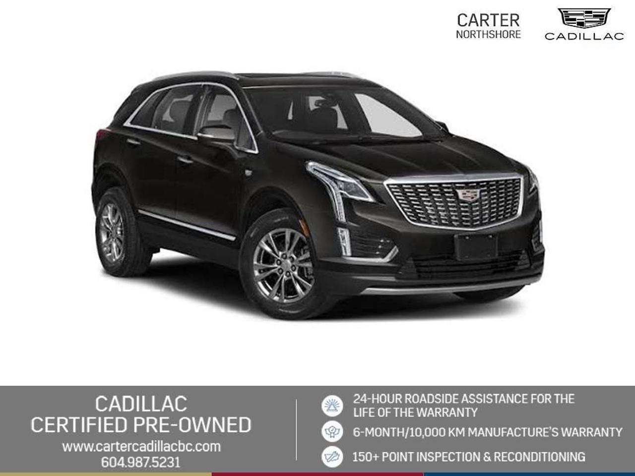 DRIVEN LOCALLY | PRE-OWNED CERTIFIED
Discover the comfort and confidence of this stylish Pre-Owned 2021 Cadillac XT5 with All-Wheel Drive. Powered by a 2.0L turbo engine and a 9-speed automatic transmission, it also features heated front seats, a heated steering wheel, wireless Apple CarPlay&reg; and Android Auto, Bose&reg; premium audio, and a power liftgate. Stay protected with Forward Collision Alert, Front Pedestrian Braking, Front and Rear Park Assist, and an HD Rear Vision Camera. Test Drive Today!

WHY CARTER CADILLAC BC?

- An unrivalled vehicle purchasing experience!
- Exceeding our loyal customers expectations since 1963
- 30-day / 2,500 km exchange privilege
- Peace of mind - 150-point vehicle inspection
- CARFAX - full vehicle service history - purchase with confidence!
- Vehicle trades welcome! Best price guaranteed!
- We provide upfront pricing, zero hidden fees, and 100% transparency
- Fast approvals and 99% acceptance rates (no matter your current credit status!)
- Multilingual staff (many languages spoken)
- Comfortable non-pressured environment with in-store television, WIFI and a childrens play area!
- In-store restaurant: fresh daily menu (Burnaby location only)





Were here to help you drive the vehicle you want, the vehicle you deserve!
QUESTIONS? GREAT! WEVE GOT ANSWERS!
To speak with a friendly vehicle specialist - CALL NOW!
The advertised price includes all standard dealer fees and any applicable manufacturer or dealer incentives. It does not include applicable taxes, licensing, insurance, or optional products or services. Dealer fees will be clearly broken out and itemized on the bill of sale, maximum total of fees $699.00. Prices are shown in Canadian dollars. While we make every effort to ensure accuracy, vehicle details, pricing, options, and availability are subject to change without notice. Please confirm all information with dealership sales management before purchase. Dealer Code: 81121