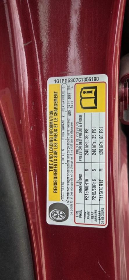 2012 Chevrolet Cruze 2LT 4dr Sedan (1.4L 4cyl Turbo 6M) Photo