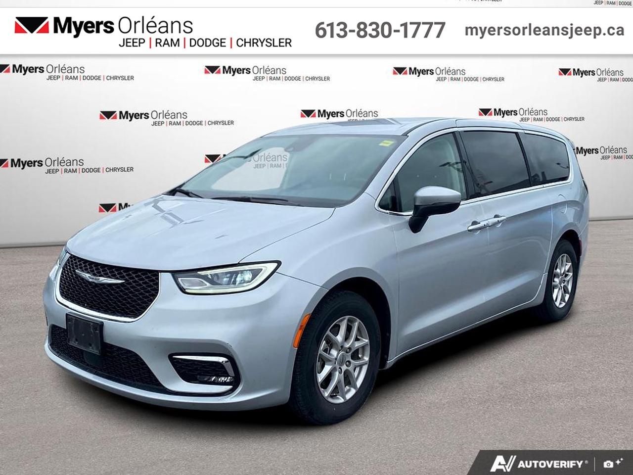 <b>Apple CarPlay,  Android Auto,  360 Camera,  Synthetic Leather Seats,  Heated Seats!</b><br> <br>  Compare at $30598 -  is just $29998! <br> <br>Built with comfort and utility in mind, this upscale Chrysler Pacifica doesnt just make family trips tolerable, it makes them memorable. This 2023 Chrysler Pacifica is fresh on our lot in Orleans.<br> <br>Designed for the family on the go, this 2023 Chrysler Pacifica is loaded with clever and luxurious features that will make it feel like a second home on the road. Far more than your moms old minivan, this stunning Pacifica will feel modern, sleek, and cool enough to still impress your neighbors. If you need a minivan for your growing family, but still want something that feels like a luxury sedan, then this Pacifica is designed just for you.<br> <br>This van has 80,132 km. Its Silver Mist in colour. It has an Automatic transmission and is powered by a 287HP 3.6L V6 Cylinder Engine. <br> <br> Our Pacificas trim level is Touring L. This Pacifica Touring L steps things up with Caprice synthetic leather upholstery, Apple CarPlay and Android Auto connectivity, USB mobile projection and an 360 camera system, along with great standard features like power sliding doors, heated and power-adjustable front seats with lumbar support and cushion tilt, 2nd row captains chairs with 60-40 split bench 3rd row seats, a heated TechnoLeather leatherette steering wheel, adaptive cruise control, proximity keyless entry with remote engine start, and a power tailgate for rear cargo access. Additional features also include a 10.1-inch infotainment screen powered by Uconnect 5, dual-zone front climate control, blind spot detection, Park Assist rear parking sensors, lane keeping assist with lane departure warning, and forward collision warning with active braking. This vehicle has been upgraded with the following features: Apple CarPlay, Android Auto, 360 Camera, Synthetic Leather Seats, Heated Seats, Heated Steering Wheel, Power Liftgate.<br> To view the original window sticker for this vehicle view this <a href=http://www.chrysler.com/hostd/windowsticker/getWindowStickerPdf.do?vin=2C4RC1BG4PR574597 target=_blank>http://www.chrysler.com/hostd/windowsticker/getWindowStickerPdf.do?vin=2C4RC1BG4PR574597</a>. <br/><br> <br>To apply right now for financing use this link: <a href=https://www.myersorleansjeep.ca/apply-for-financing/ target=_blank>https://www.myersorleansjeep.ca/apply-for-financing/</a><br> <br/>Buy this vehicle now for the lowest weekly payment of <b>$90.80</b> with $0 down for 96 months @ 5.99% APR O.A.C. ( Plus applicable taxes - Plus applicable fees / Total Obligation of $37774 ). See dealer for details. <br><br>The road to new driving experiences begins in our inventory, where youll find an incredible array of brand-new cars, trucks, minivans, and SUVs, including two of our bestselling models, the Dodge Ram 1500 and the Dodge Grand Caravan. If you want to know what the cutting edge of automotive technology looks like, all you have to do is visit Myers Orleans Jeep! Each model comes loaded with the convenient features and cool technology that help make every trip memorable. Looking for additional everyday luxury at a price thats incredibly wallet-friendly? Choose from our selection of quality pre-owned models! If you can think of a road, our friendly and knowledgeable sales team will help you find the perfect vehicle to drive it.<br><br>We may be a well-established dealership thats been part of the community for many years, but that doesnt mean were stuck in the past! At Myers Orleans Jeep, were proud to provide a fresh, modern approach to car buying. Using our array of online tools, you can browse our extensive inventory, schedule a service appointment, order parts, and even apply for credit from wherever youve got a connection. Our goal is to create relationships that will last, and we know that the best way to do this is by providing a dealership experience thats based on honesty, transparency, trust, and a commitment to customers. Stop by today and discover all the ways we go above and beyond for you.<br><br> Come by and check out our fleet of 40+ used cars and trucks and 70+ new cars and trucks for sale in Orleans.  o~o