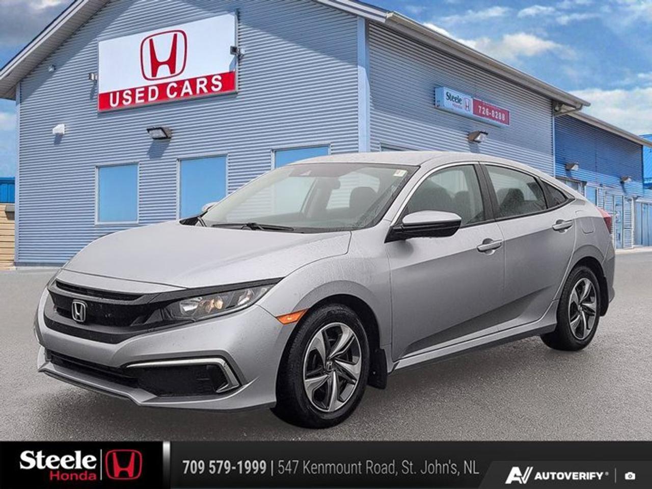 New Price!Odometer is 20370 kilometers below market average!CARFAX Canada No Reported Accidents2021 Honda Civic LX FWD*VALUE MARKET PRICING*.If you are looking for a sporty sedan, truck, crossover or anything in between, you can be sure to get a great pre-owned vehicle at Steele Honda.Our Core Values are aligned with how we conduct business and how we cultivate success. We believe in doing the right thing, with integrity and transparency. We are committed to excellence and delivering the best experience for customers and employees.