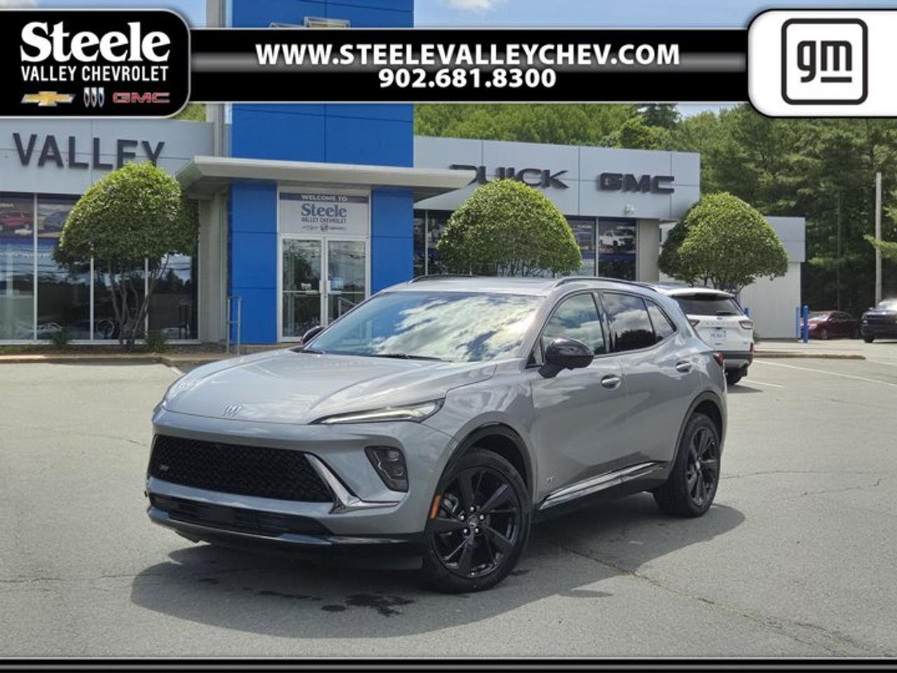TRANSMISSION, 9-SPEED AUTOMATIC (STD), SPORT TOURING (ST) PREFERRED EQUIPMENT GROUP includes standard equipment, MOONSTONE GREY METALLIC, MOONROOF, POWER, PANORAMIC, TILT-SLIDING, LICENSE PLATE FRONT MOUNTING PACKAGE, ENGINE, 2.0L TURBO, 4-CYLINDER, SIDI (228 hp [170 kW] @ 5000 rpm, 258 lb-ft of torque [350 N-m] @ 1500-4000 rpm) (STD), 3 YEARS SIRIUSXM, Wireless Charging, Wireless Apple CarPlay/Wireless Android Auto, Wiper, rear intermittent. This Buick Envision has a strong Turbocharged Gas I4 2.0L/- TBD  engine powering this Automatic transmission.* Experience a Fully-Loaded Buick Envision Sport Touring *Windows, power, rear with Express-Down, Window, power with front passenger Express-Up and Down, Window, power with driver Express-Up and Down, Wi-Fi Hotspot capable (Terms and limitations apply. See onstar.ca or dealer for details.), Wheels, 20 (50.8 cm) alloy with Carbon Flash Metallic and high gloss Black centre cap, Wheel, 17 (43.2 cm) steel spare, USB ports, front lower console, dual, charge-only, USB ports, 2, Charge/Data ports located on instrument panel, Universal Home Remote includes garage door opener, 3-channel programmable, Trailering provisions includes connector for accessory wiring harness, Traffic Sign Recognition, Tool kit, road emergency, Tires, P245/45R20 all-season, Tire, spare T145/70R17 SL blackwall, Tire Pressure Monitoring System, auto learn, Teen Driver a configurable feature that lets you activate customizable vehicle settings associated with a key fob, to help encourage safe driving behaviour. It can limit certain available vehicle features, and it prevents certain safety systems from being turned off. An in-vehicle report card gives you information on driving habits and helps you to continue to coach your new driver, Tail lamps, LED, Suspension, rear 5-link, Suspension, front MacPherson strut, Steering, power, non-variable ratio, electric.* Stop By Today *Come in for a quick visit at Steele Valley Chevrolet Buick GMC Cadillac, 9184 Commercial Street, New Minas, NS, NS B4N3V9 to claim your Buick Envision!*Disclaimer*Please verify all information with a Steele Valley representative.