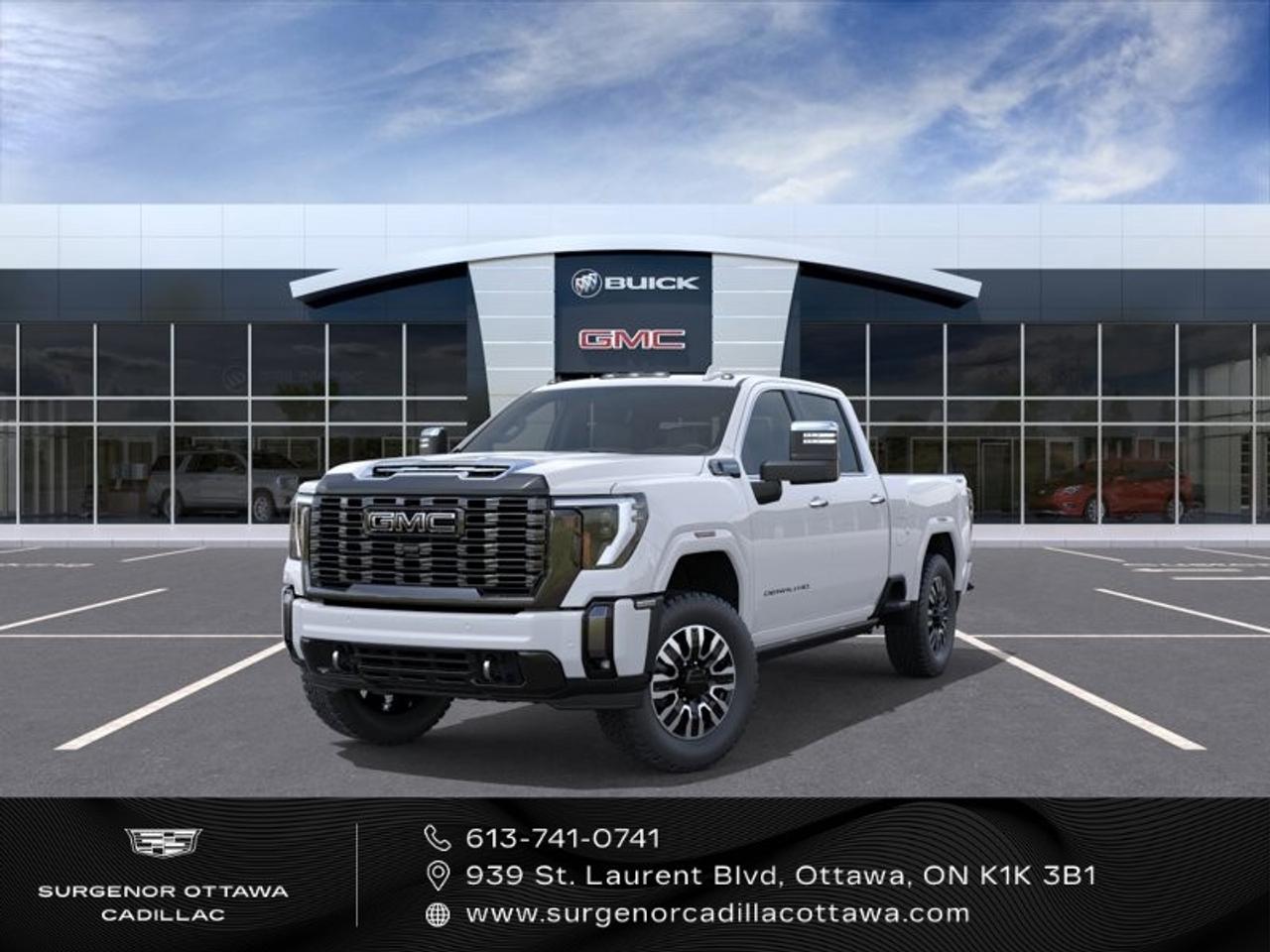 <p>Experience the unmatched power and sophistication of the 2026 GMC Sierra 2500HD Denali Ultimate, a new truck with a dynamic 4×4 drivetrain, ensuring superior handling on any terrain. The striking Glacier White Tricoat exterior with body colour wheel arch mouldings complements its robust design, while the spacious Crew Cab Standard Box offers ample room for any adventure.</p><p>Step inside to discover luxury with Alpine Umber full-grain leather seats and a meticulously crafted tan interior. Front bucket seats with a centre console provide exceptional comfort, accompanied by the convenience of cooled and heated seating options. The stylish 20" ultra-bright machined aluminum wheels add a touch of elegance to its rugged stance.</p><p>Technology meets convenience in this truck, equipped with a premium 13.4" diagonal GMC infotainment system integrated with Google apps, offering seamless navigation and voice assistance. Enjoy the latest in communication and entertainment with Bluetooth connectivity, satellite radio, and smart device integration. Safety and driver assistance features such as a backup camera, lane assist, and parking sensors ensure a worry-free driving experience.</p><p>Whether you're a business owner requiring a powerful towing capacity or an outdoor enthusiast seeking a capable vehicle for your explorations, this GMC Sierra 2500HD is tailored to meet your demanding lifestyle. Contact Surgenor Chevrolet Buick GMC Cadillac today to learn more about the undeniable capabilities and luxury this truck has to offer.</p>
