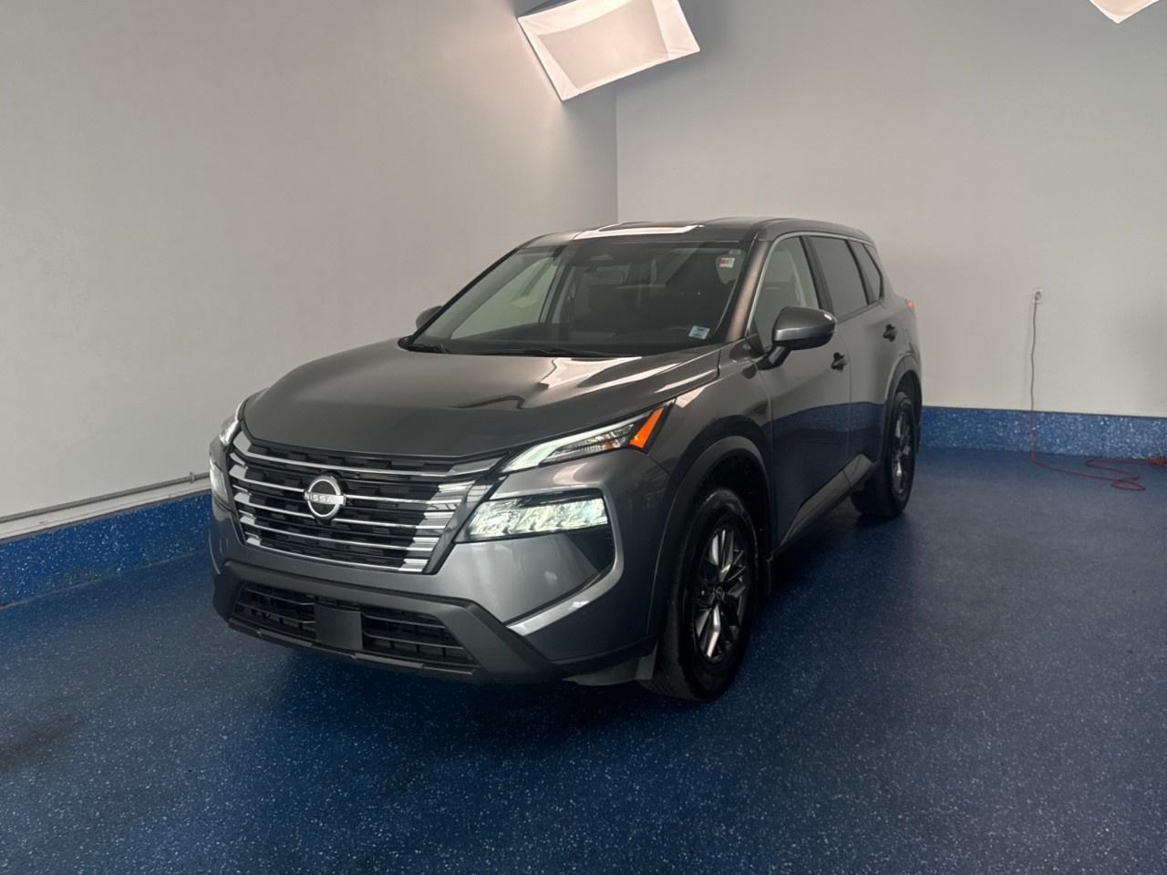 New Price! 2024 Nissan Rogue S AWD S | Low Kms | One Owner | Zacks Certified. CVT with Xtronic AWD Gun Metallic 1.5L DOHC<br />Odometer is 768 kilometers below market average!<br /><br />AWD, 17''' Alloy Wheels, AM/FM radio: SiriusXM, Apple CarPlay/Android Auto, Automatic temperature control, Blind Spot Warning, Front Bucket Seats, Heated door mirrors, Heated Front Bucket Seats, Heated steering wheel, Leather steering wheel, Navigation System, Package AA00 w/No Options, Power windows, Radio: AM/FM NissanConnect, Rear Parking Sensors, Rear window defroster, Rear window wiper, Remote keyless entry, Speed-Sensitive Wipers, Spoiler, Turn signal indicator mirrors.<br /><br />Certification Program Details: Fresh 2 Yr MVI | 30 day warranty* | 110 point inspection | Full tank of fuel | Krown rustproofed | Flexible financing options | Professionally detailed<br /><br />This vehicle is Zacks Certified! You're approved! We work with you. Together we'll find a solution that makes sense for your individual situation. Please visit us or call 902 843-3900 to learn about our great selection.<br /><br />With 22 lenders available Zack's Auto Sales can offer our customers with the lowest available interest rate. Thank you for taking the time to check out our selection!