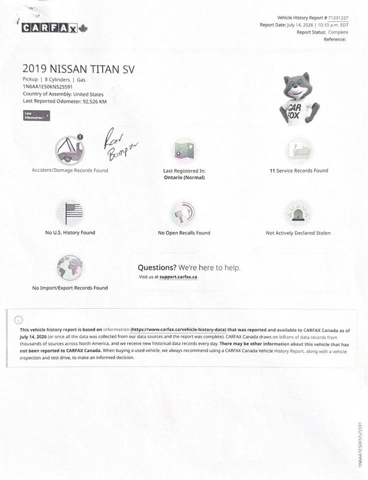 2019 Nissan Titan Platinum Photo