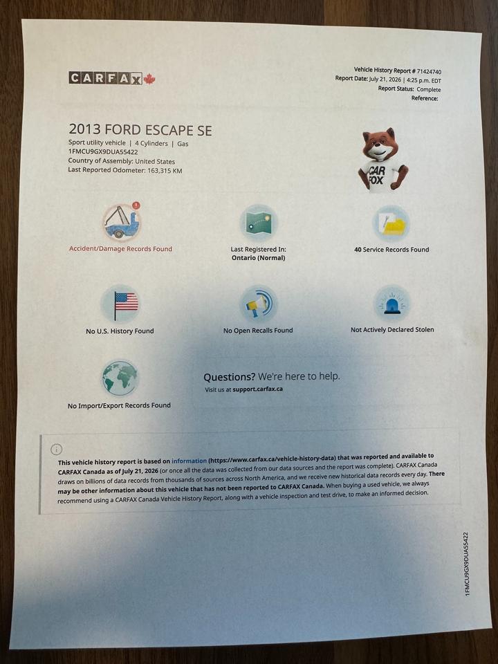 2013 Ford Escape SE Photo