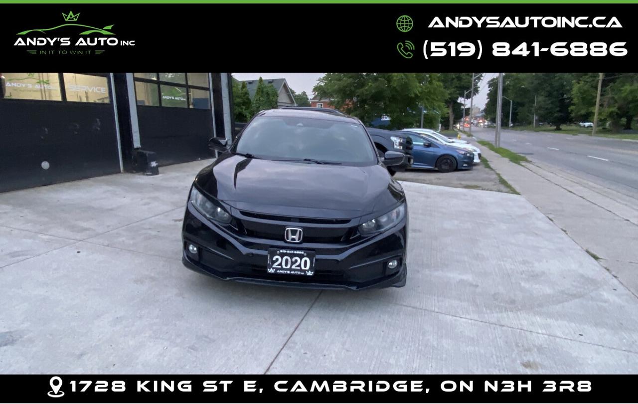 2020 Honda CIVIC SPORT ! CVT ! SUNROOF ! CARPLAY ! NO ACCIDEN SPORT ! CVT ! SUNROOF ! CARPLAY ! NO ACCIDENTS ! Photo