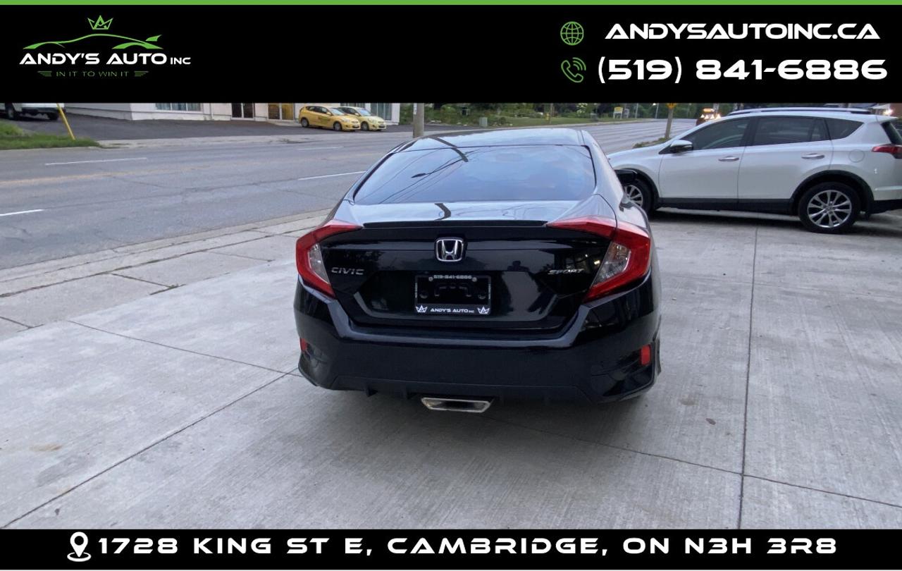 2020 Honda CIVIC SPORT ! CVT ! SUNROOF ! CARPLAY ! NO ACCIDEN SPORT ! CVT ! SUNROOF ! CARPLAY ! NO ACCIDENTS ! Photo4