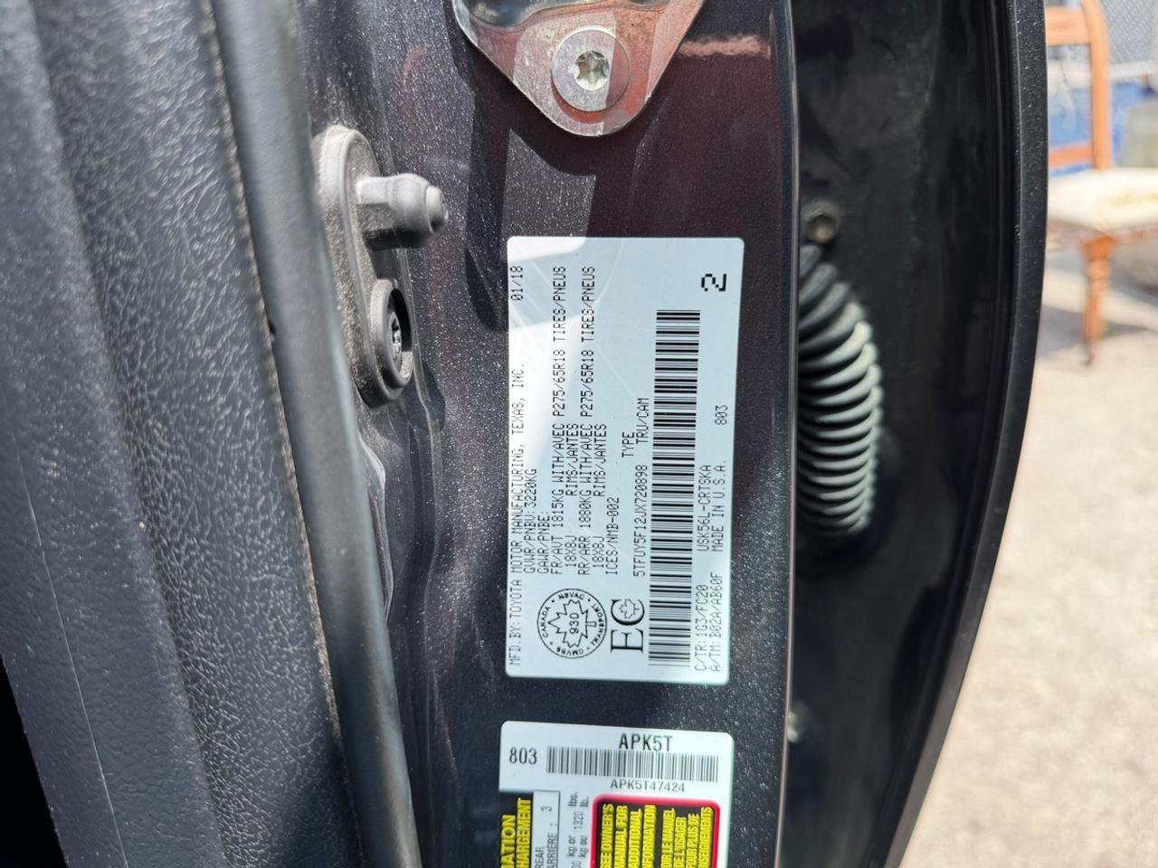 2018 Toyota Tundra SR5 Photo