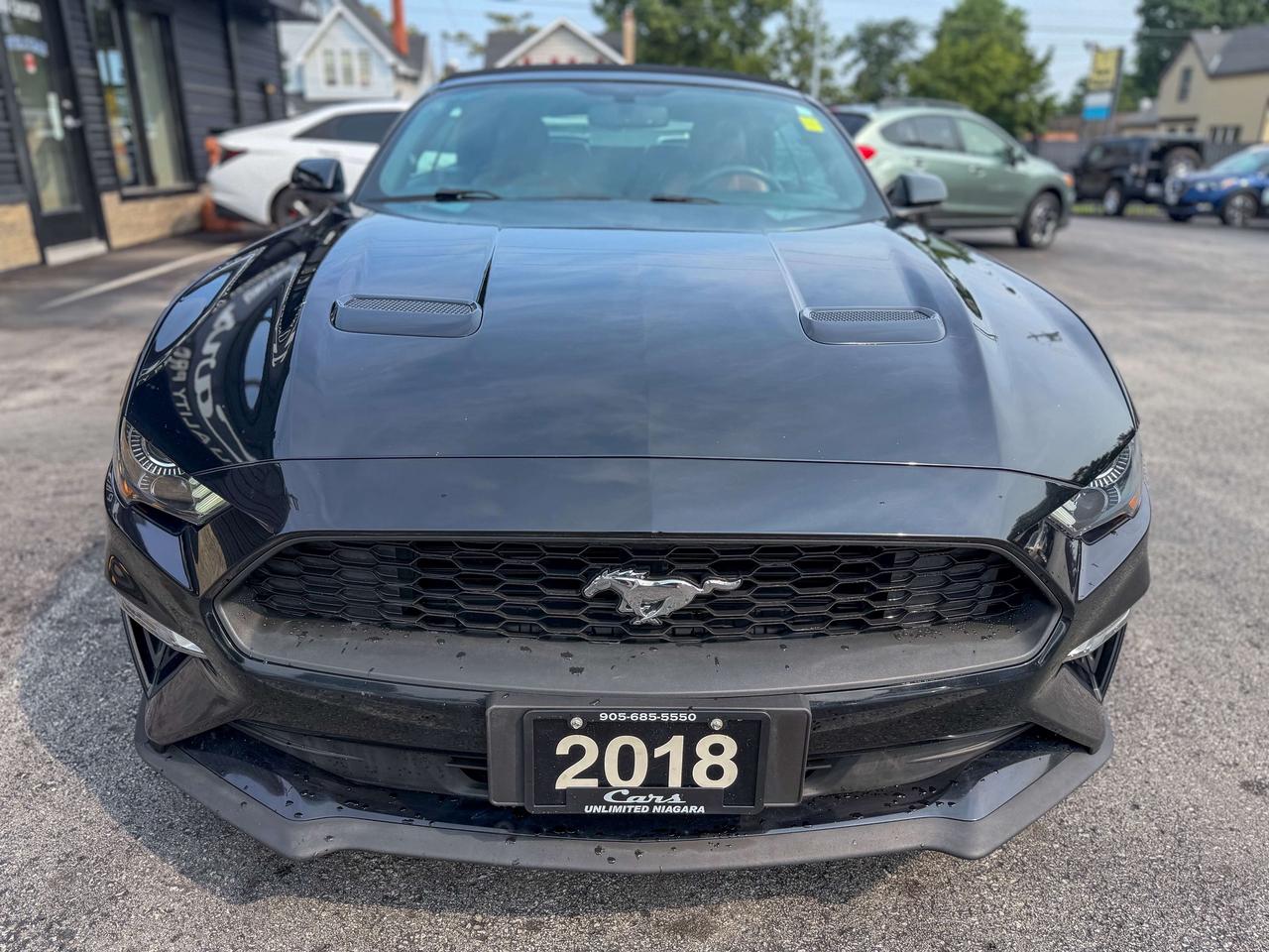 2018 Ford Mustang SOFT TOP-CONVERTIBLE/CAMERA/REMOTE/BROWN LEATHER Photo