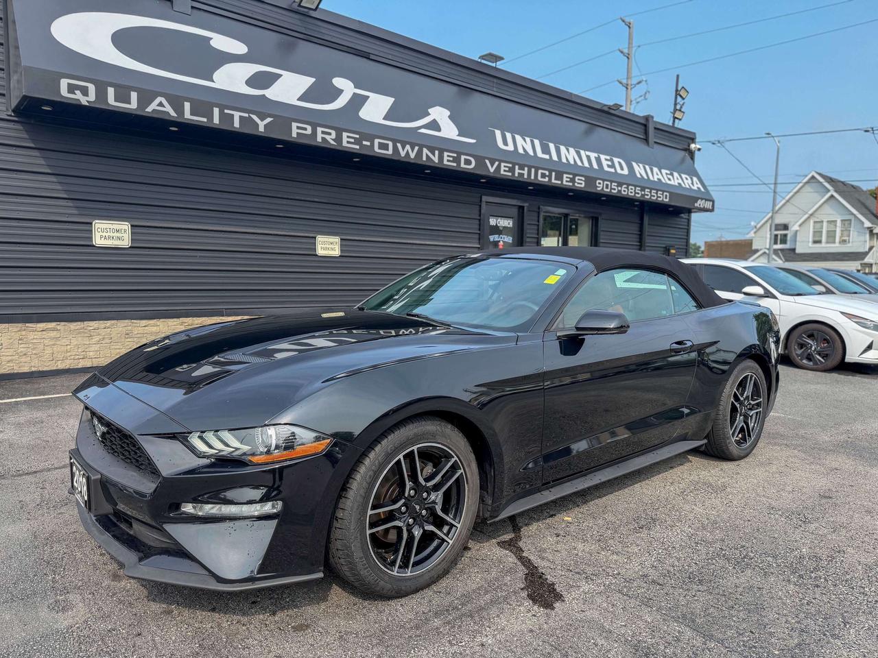 2018 Ford Mustang SOFT TOP-CONVERTIBLE/CAMERA/REMOTE/BROWN LEATHER Photo