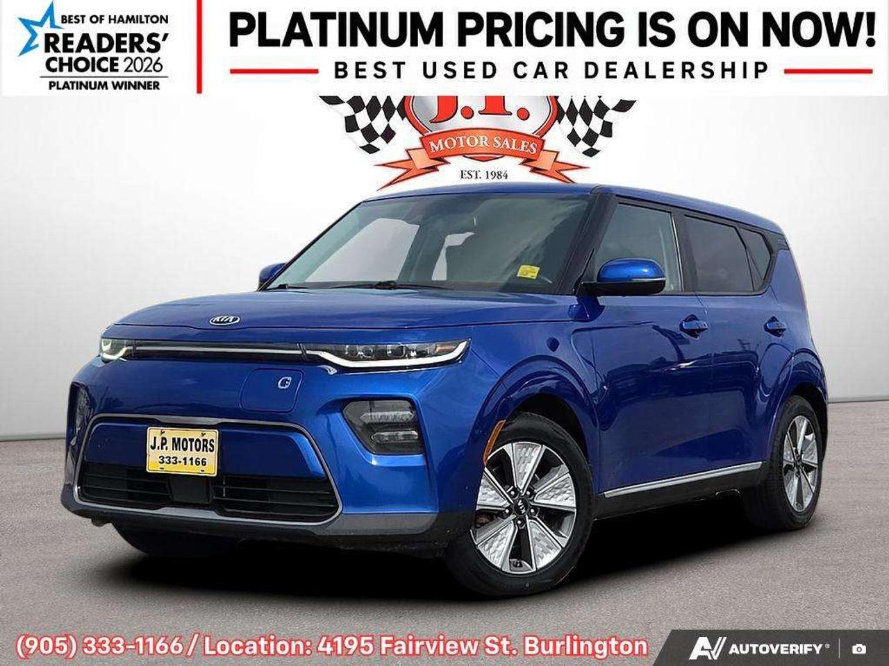 2021 Kia Soul EV Premium Apple CarPlay & Android Auto • Navigation System • Heated Front Seats • Lane Assist • Power Driver Seat • Siri Photo