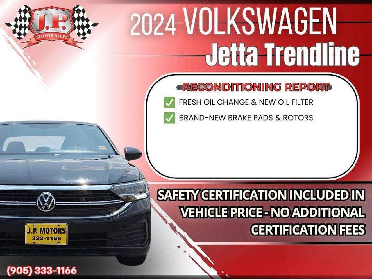 2024 Volkswagen Jetta Trendline Apple CarPlay & Android Auto • Heated Front Seats • Brake Assist • Alloy Wheels Photo2