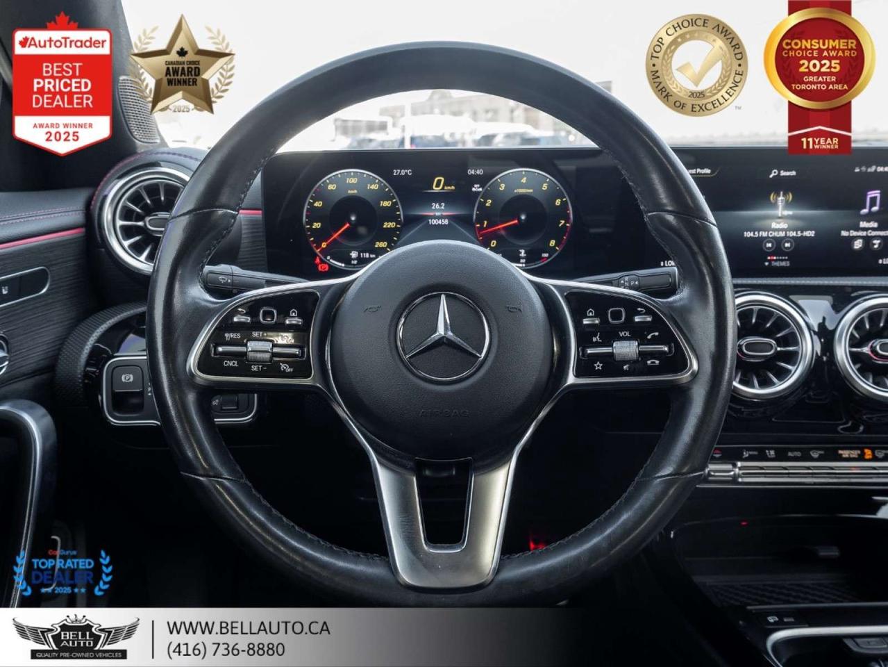 2023 Mercedes-Benz CLA 250   AMGPKG   NIGHTPKG   PRMPKG   B.CAM   PANO   NOACCIDENT Photo